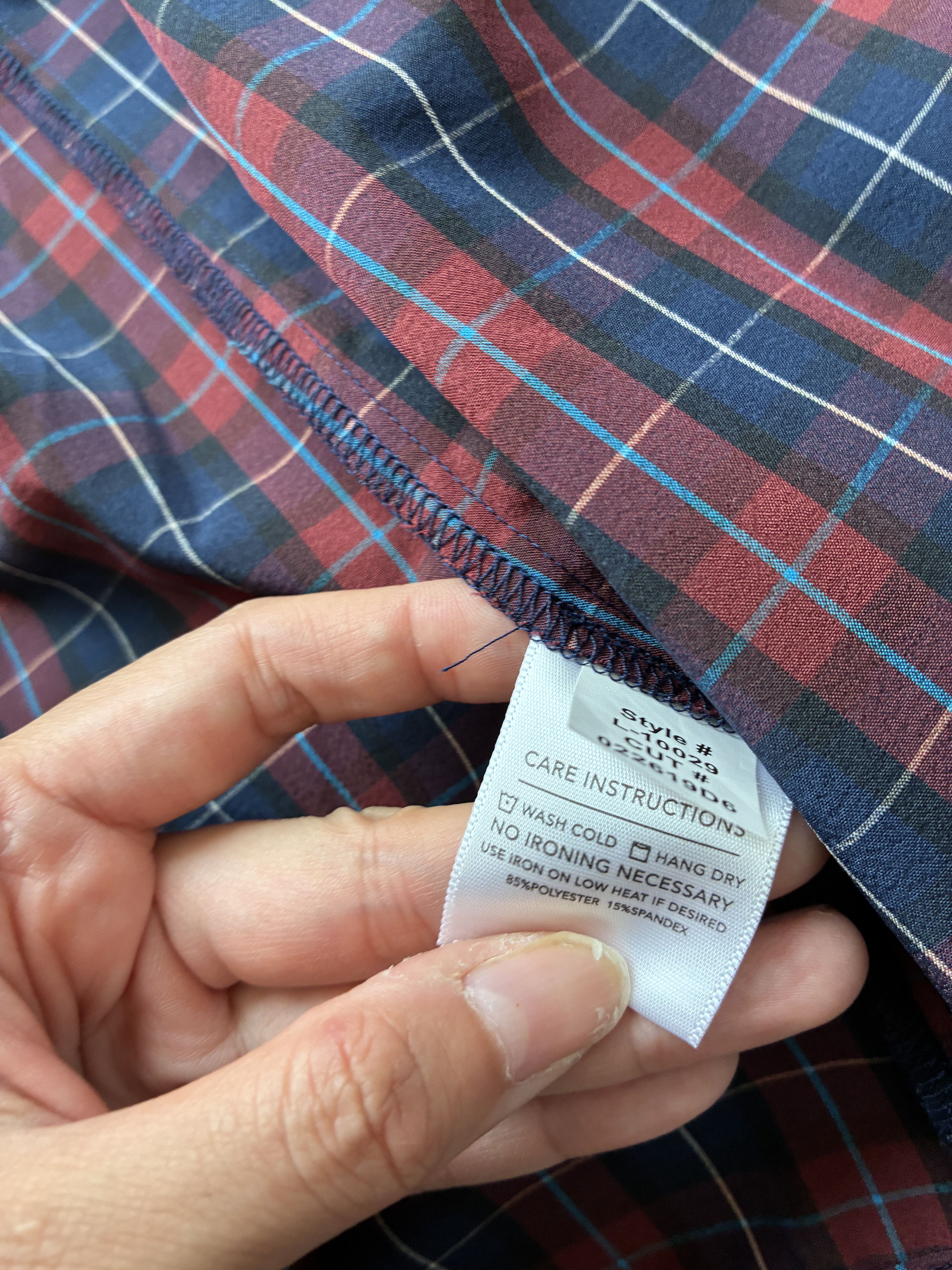 Mizzen+Main Mizzen+Main Leeward Men's Red Blue Plaid Dress Shirt Medium Size US M / EU 48-50 / 2 - 5 Thumbnail