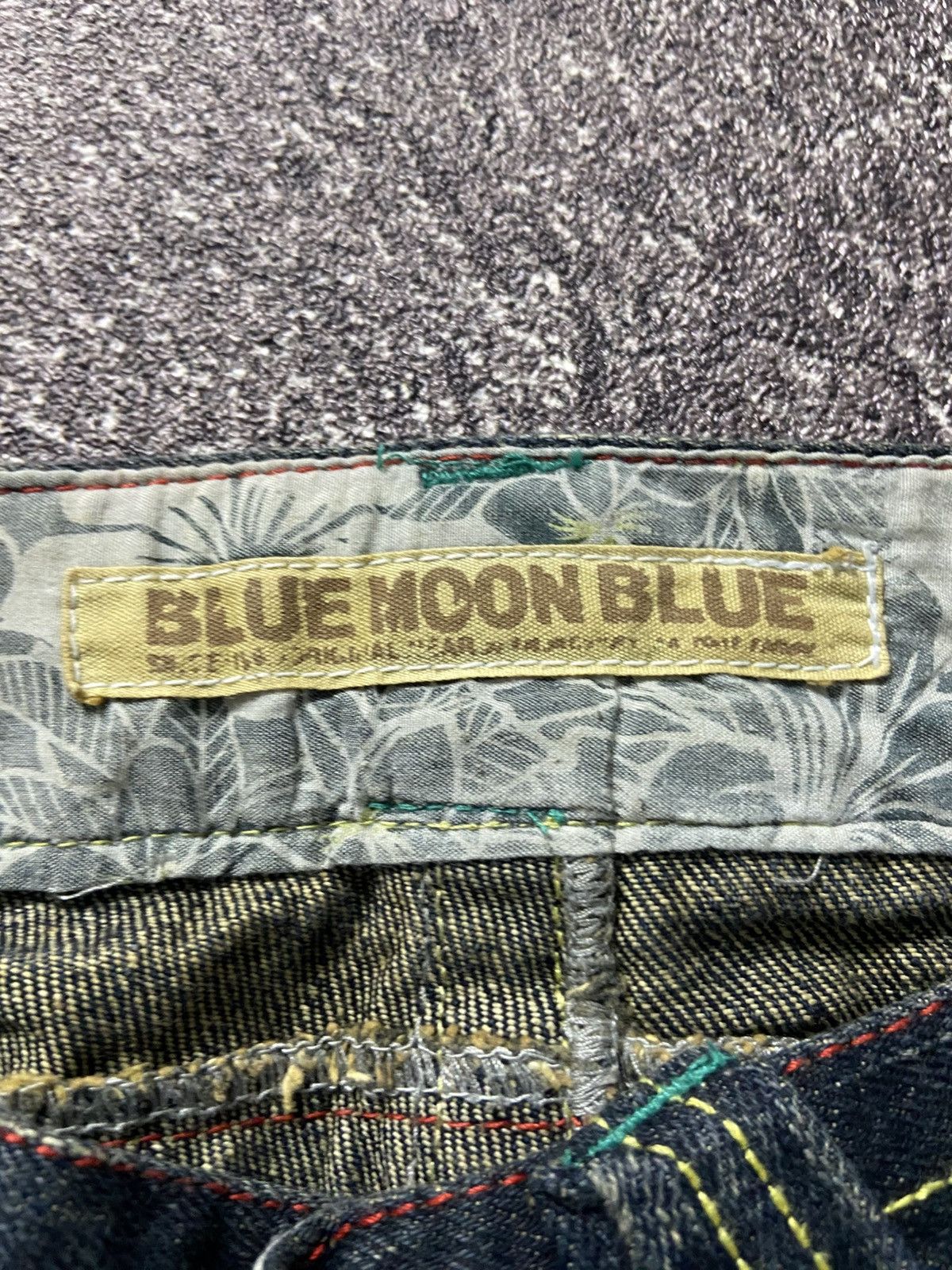Japanese Brand Blue moon blue floral denim Size 28" / US 6 / IT 42 - 4 Thumbnail