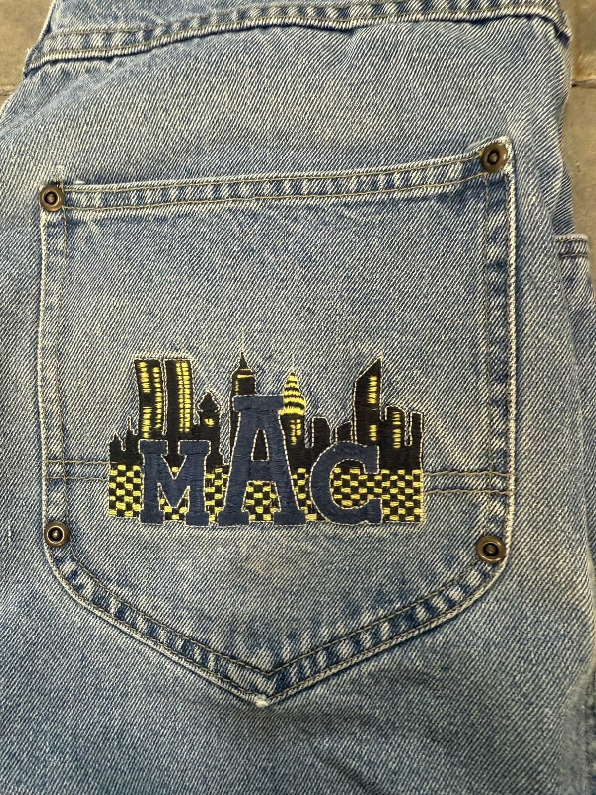 Other Vintage 1980s baggy single stitch jeans Size US 32 / EU 48 - 3 Thumbnail