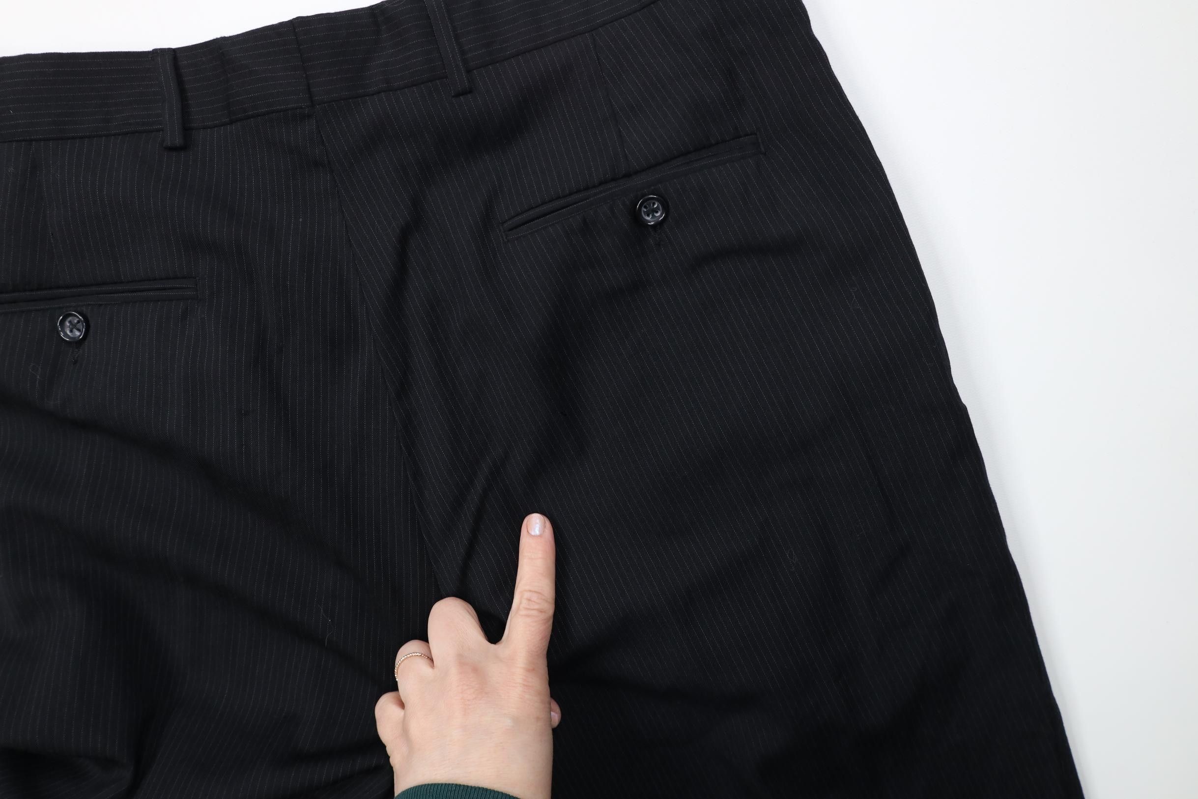 Vintage Vintage 90s Streetwear Pinstriped Wide Leg Chino Pants Size US 34 / EU 50 - 17 Thumbnail