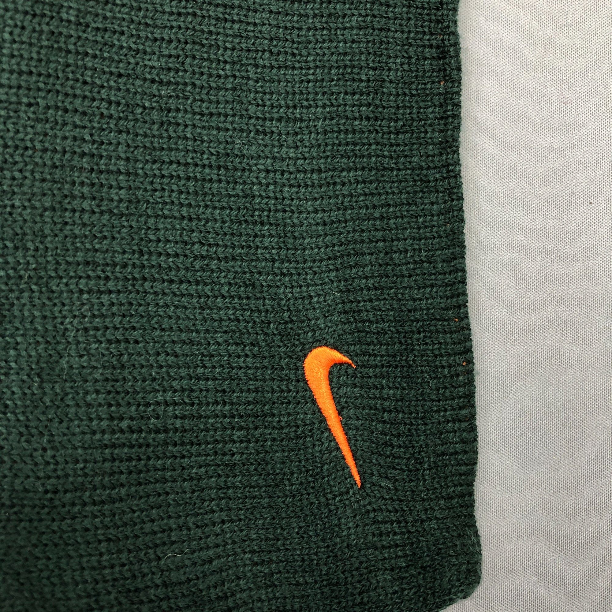 Japanese Brand Vintage Nike Scarf Muffler Knit Wool Knit Winter Scarves Size ONE SIZE - 4 Thumbnail