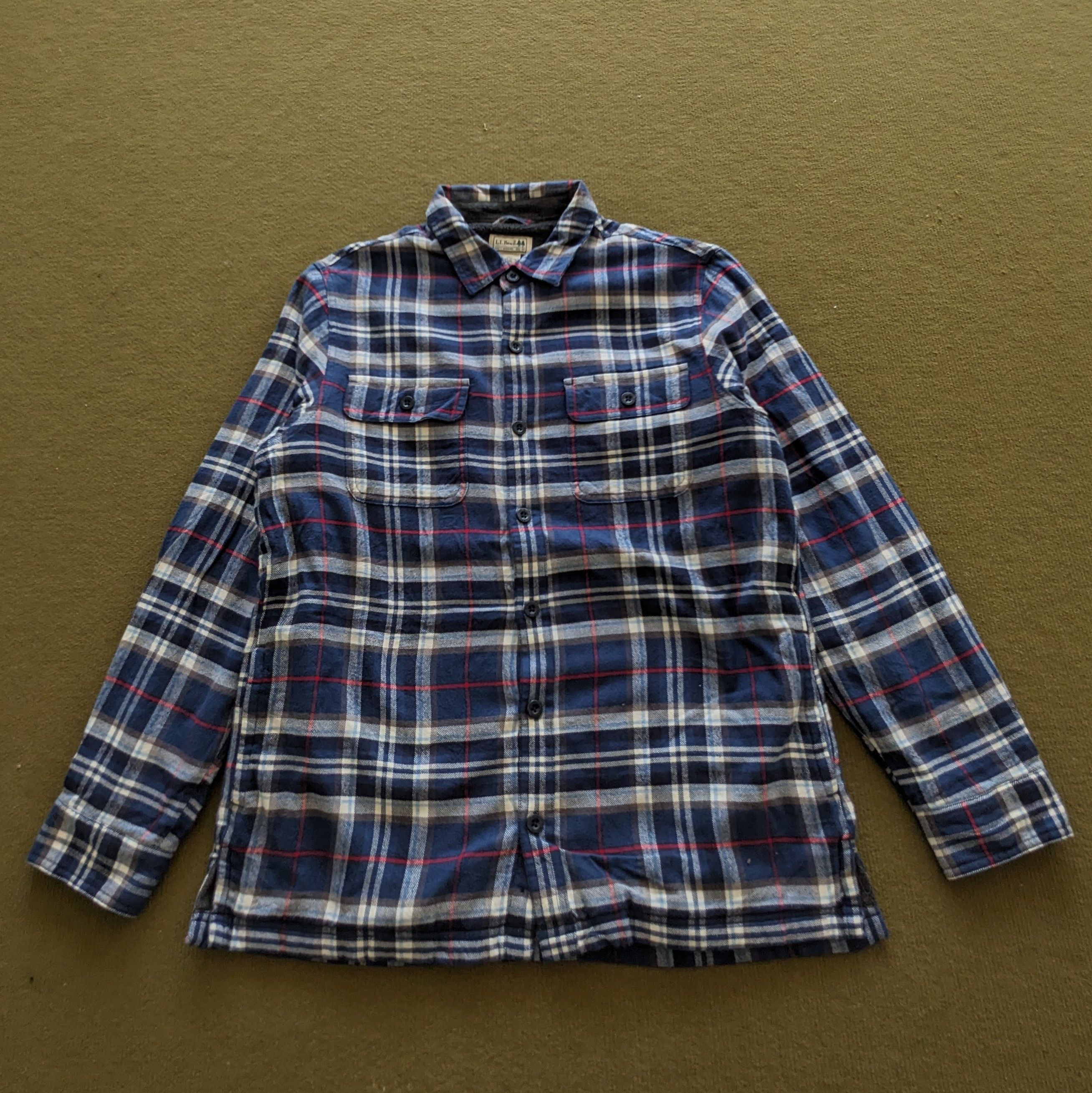 L.L. Bean Vintage L.L BEAN Workwear Button Up Shirts Size US L / EU 52-54 / 3 - 1 Thumbnail