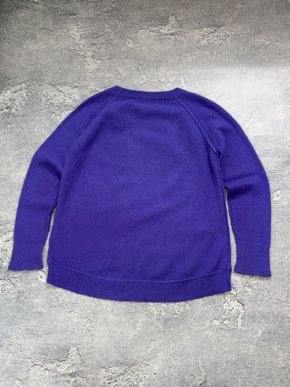 Sandro Sandro Paris Electric Purple Angora Fuzzy Knit Sweater Sz 3 Size US L / EU 52-54 / 3 - 2 Thumbnail
