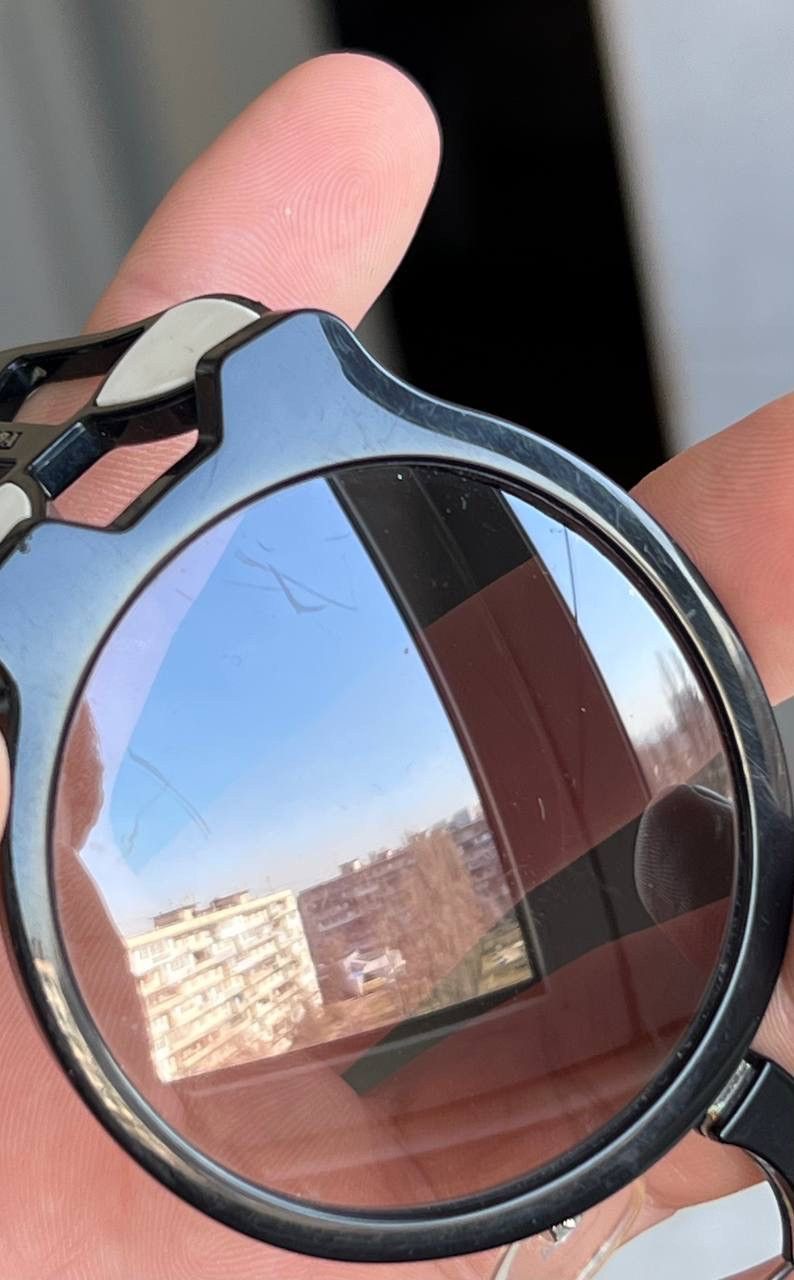 Prada Vintage Prada Sunglasses Black Eyewear's SPR 13U Avant-garde Size ONE SIZE - 11 Thumbnail