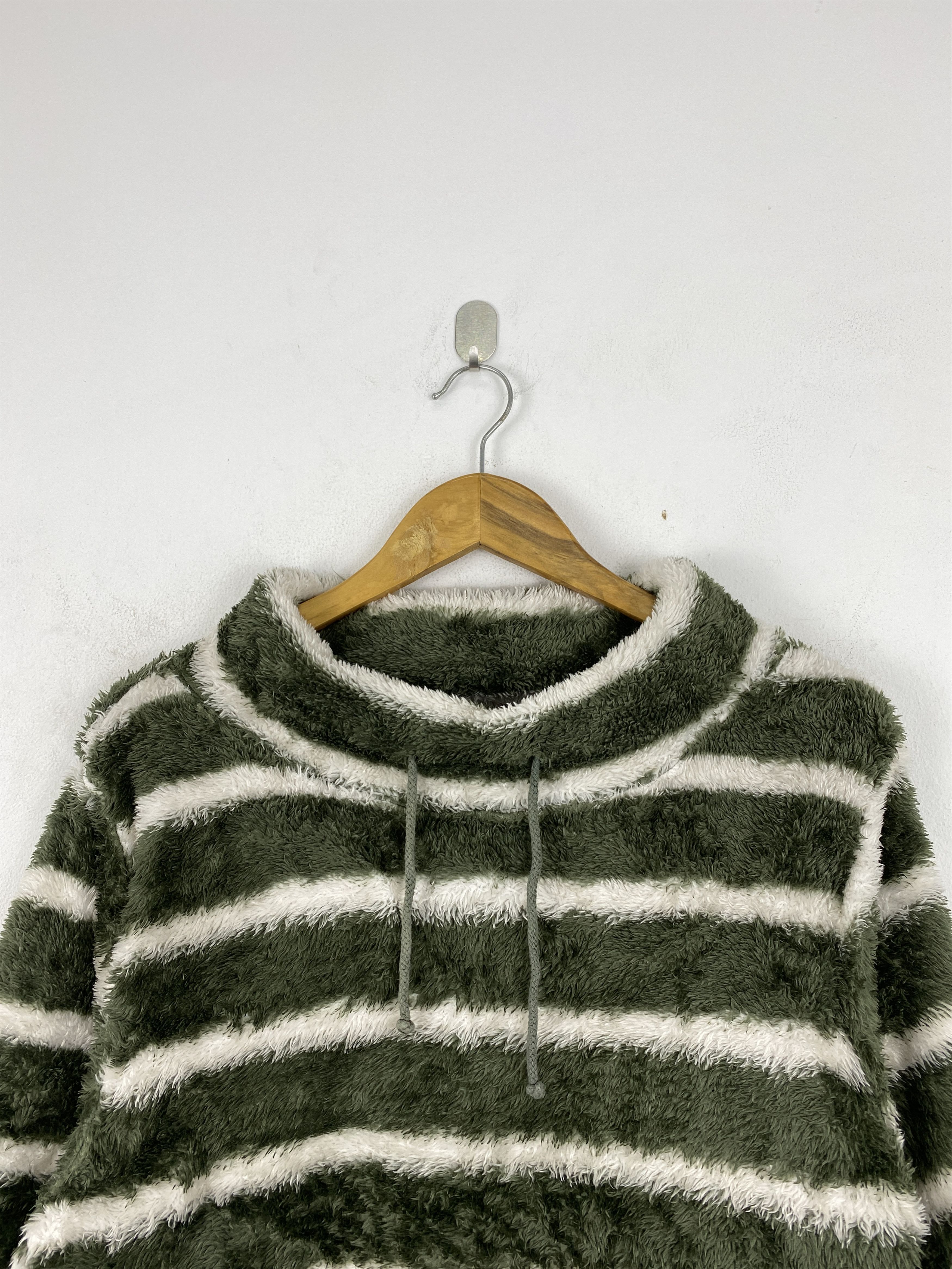 Japanese Brand Vtg Paciva Reciva Striped Fleece Sherpa Turtleneck JA0167 Size US L / EU 52-54 / 3 - 3 Thumbnail