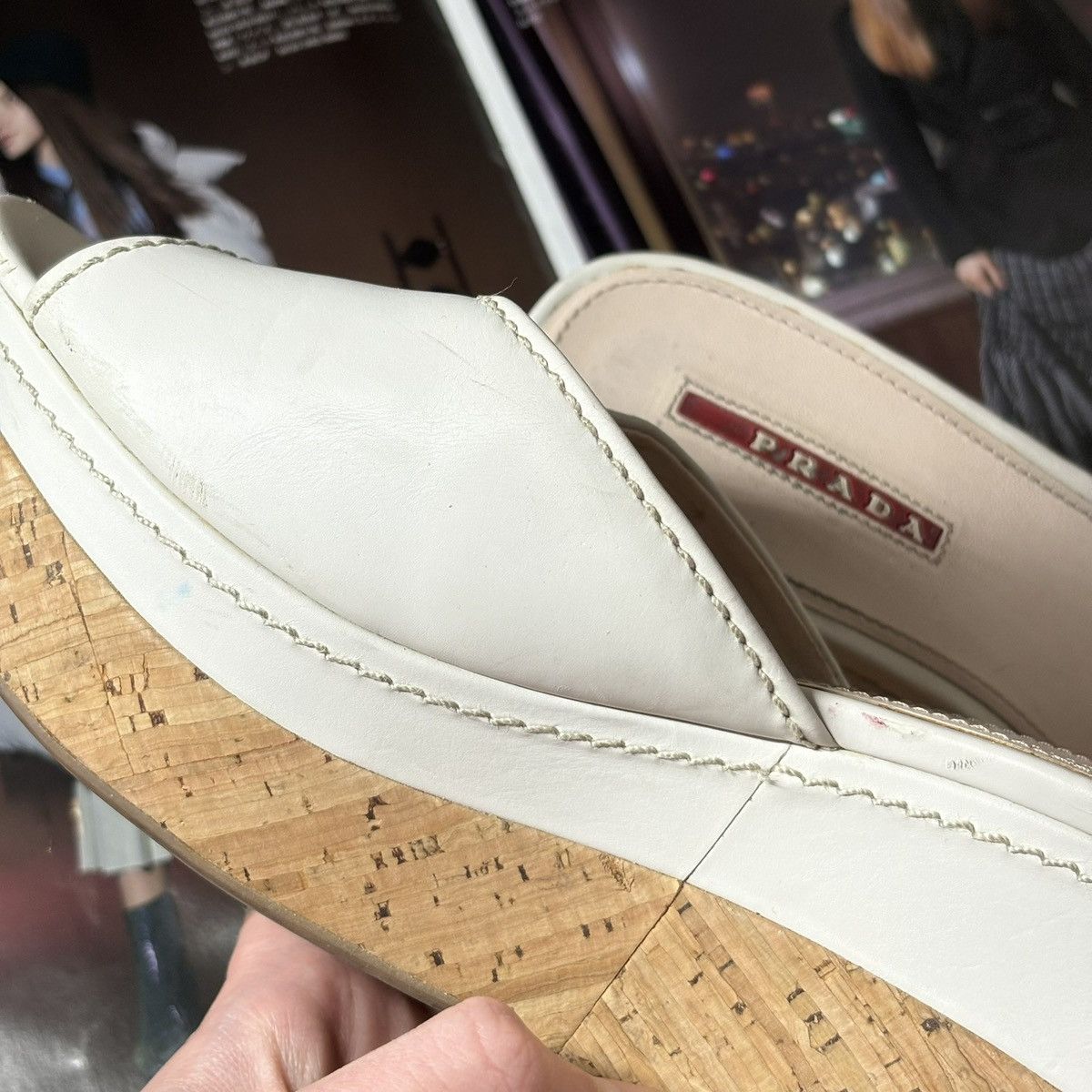 Prada Prada Vintage Mules 90s Italian Design Platform Heels Size US 8 / IT 38 - 7 Thumbnail