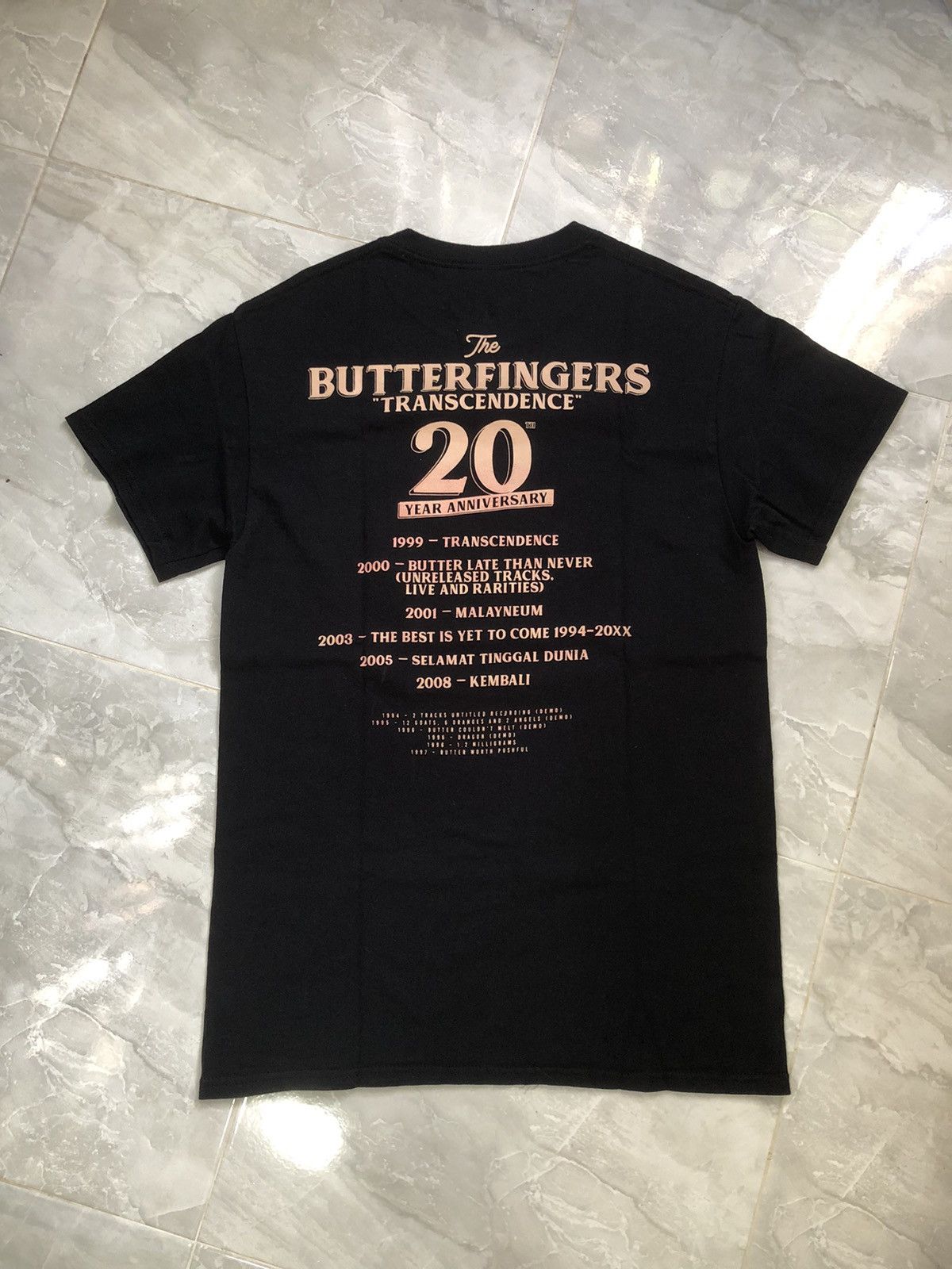 Band Tees Butterfingers 20th Anniv Transcendence Tour Tee 2019 Size US S / EU 44-46 / 1 - 5 Thumbnail