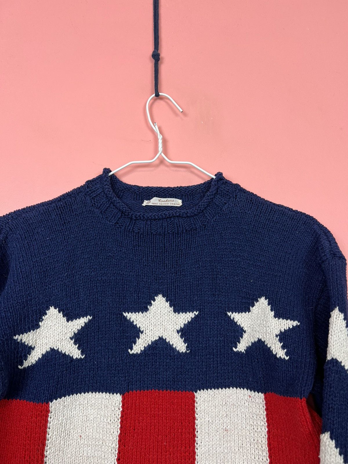 Other USA hard knit sweatshirt sweater vintage rare flag star Size US XS / EU 42 / 0 - 3 Thumbnail