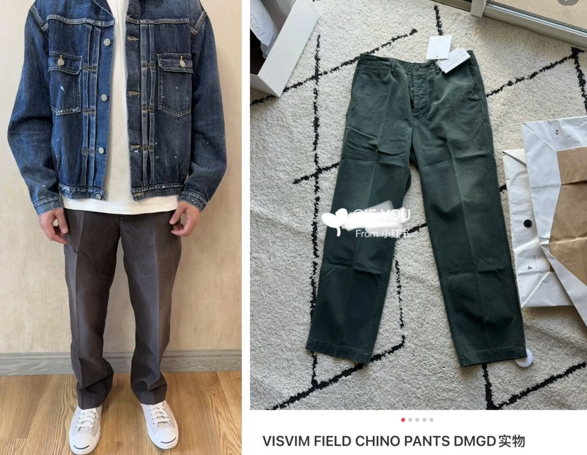 VISVIM 24AW FIELD CHINO PANTS DMGD，size2