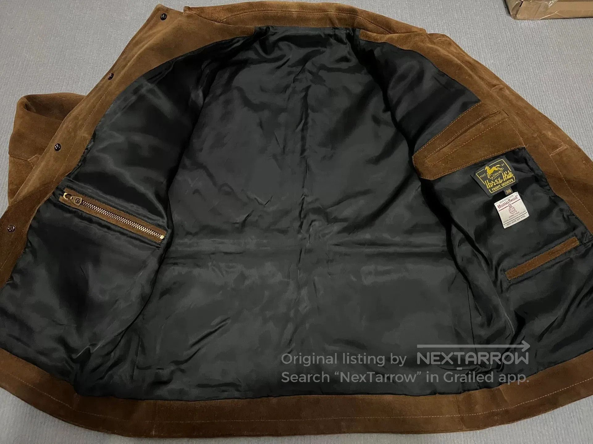 Vintage Classic Brown Suede Work Jacket. Size US M / EU 48-50 / 2 - 2 Thumbnail