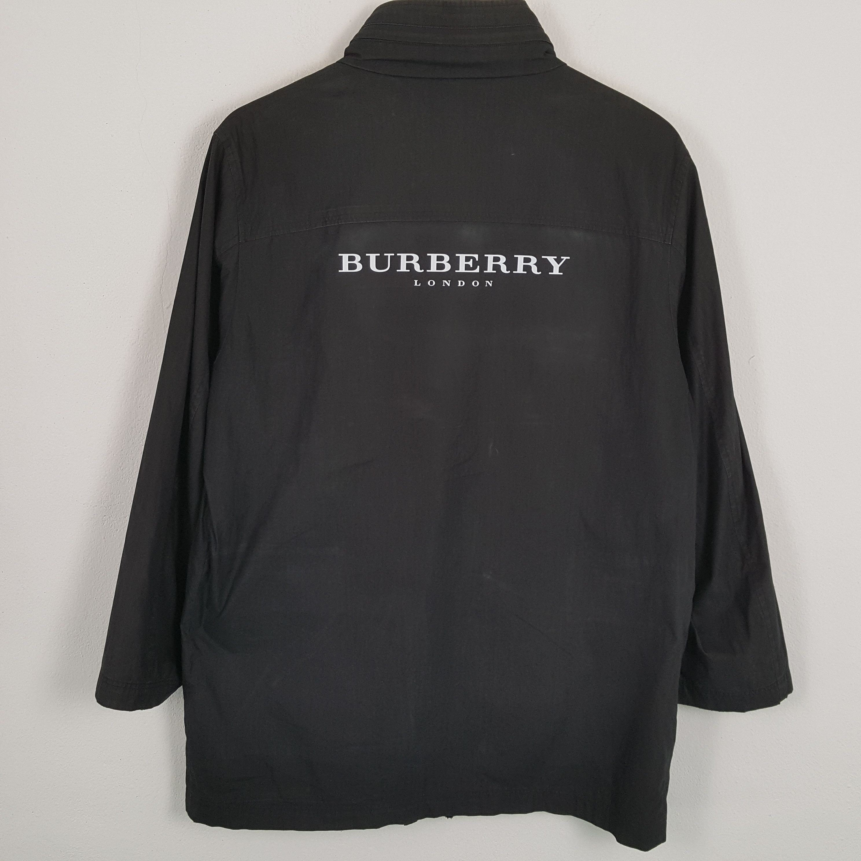 Burberry × Vintage BURBERRY LONDON Winter Style Custom Art Jacket Size US XL / EU 56 / 4 - 1 Thumbnail