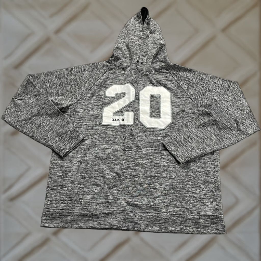 Vintage Class Of by Herff Jones Mens XL Gray Graphic Pullover Hoodie Sweatshirt Casual Size US XL / EU 56 / 4 - 1 Thumbnail