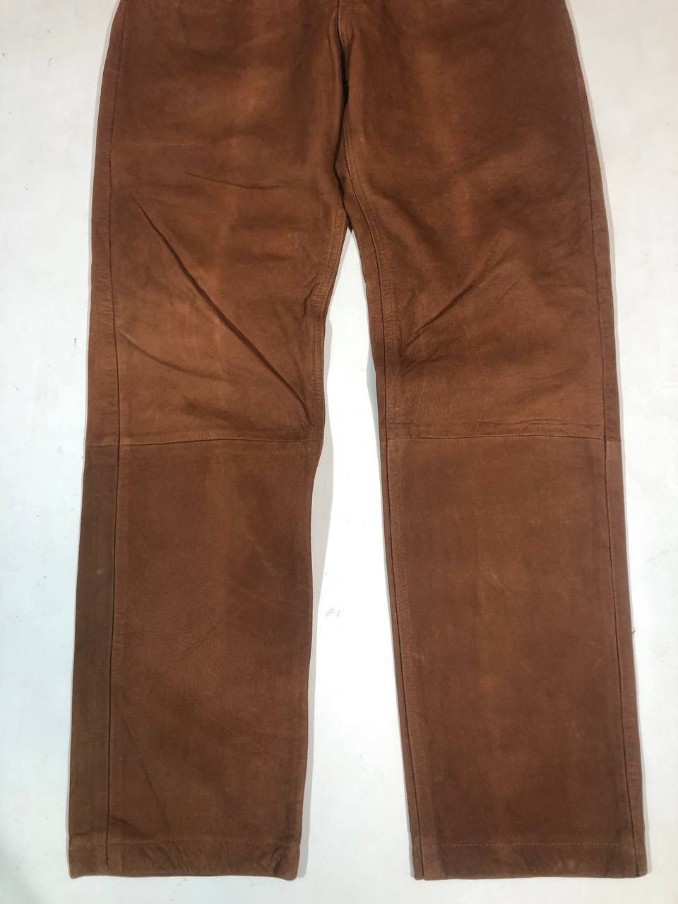 Leather × Vintage John Devin Clasics Racing Biker Leather Pants Vintage Size US 34 / EU 50 - 3 Thumbnail