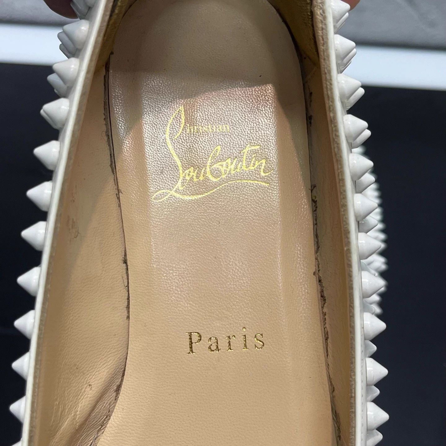 Christian Louboutin CL studded pointed toe flat 36.5 95 new Size US 5 / IT 35 - 6 Thumbnail