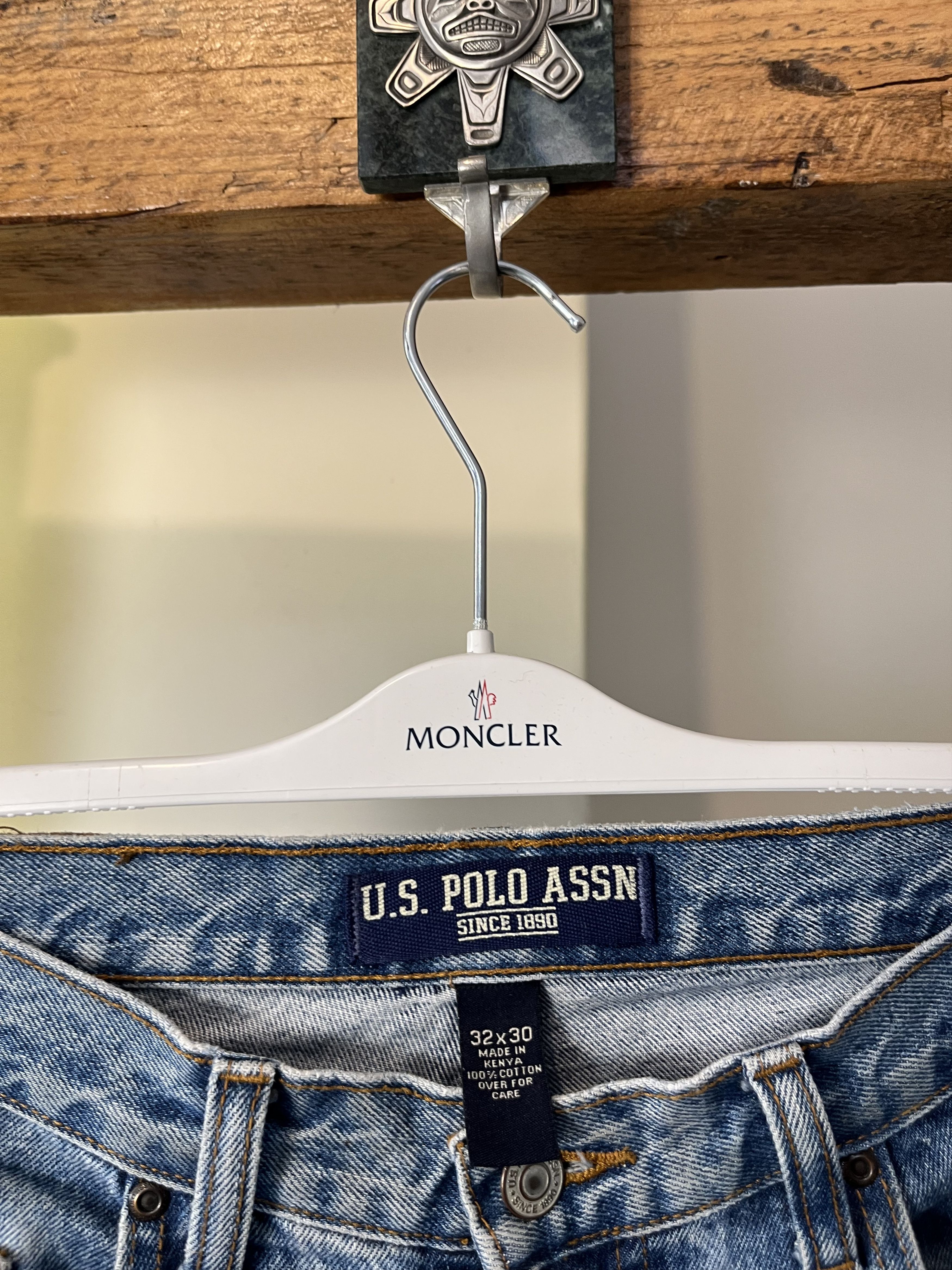 U.S. Polo Assn. × Vintage Y2K Polo Assn. Baggy Fit Skate USA Flag Jeans Size US 32 / EU 48 - 6 Thumbnail