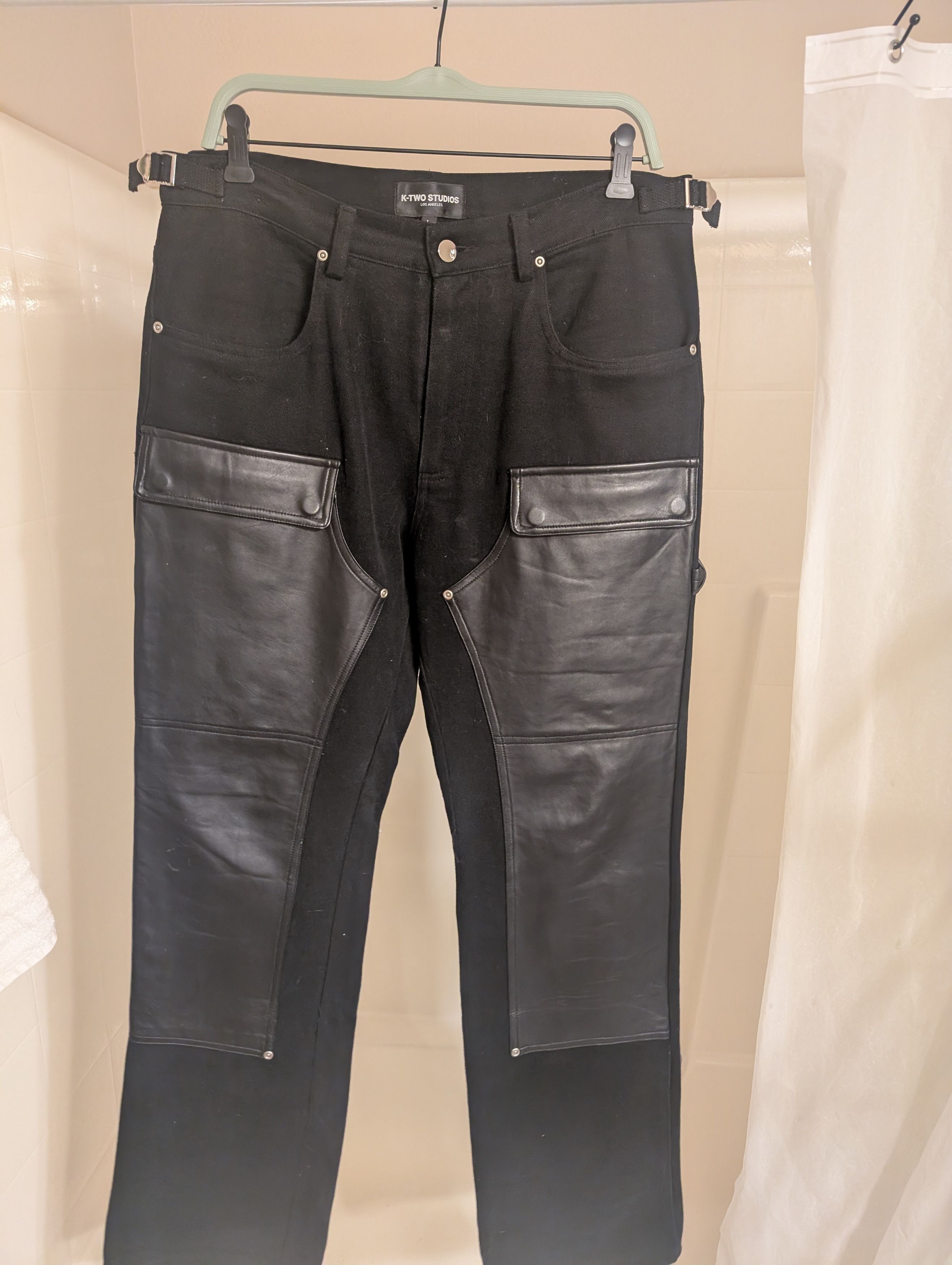 K-Two Studios KTwo Studios NAPPA calf leather pants Size US 34 / EU 50 - 8 Thumbnail