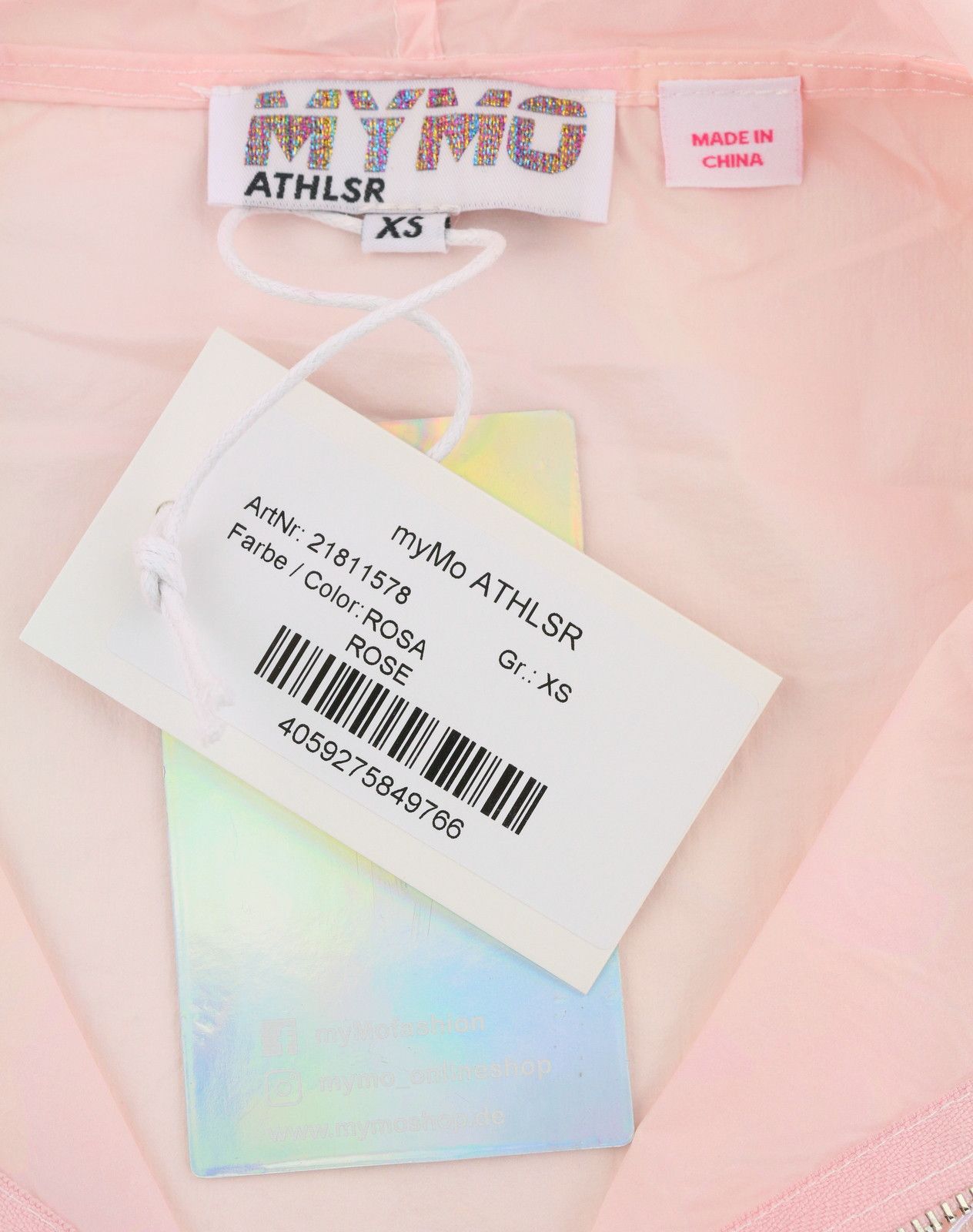 Other ATHLSR XS Pink White Holographic Hooded 87987 Size XS / US 0-2 / IT 36-38 - 7 Thumbnail