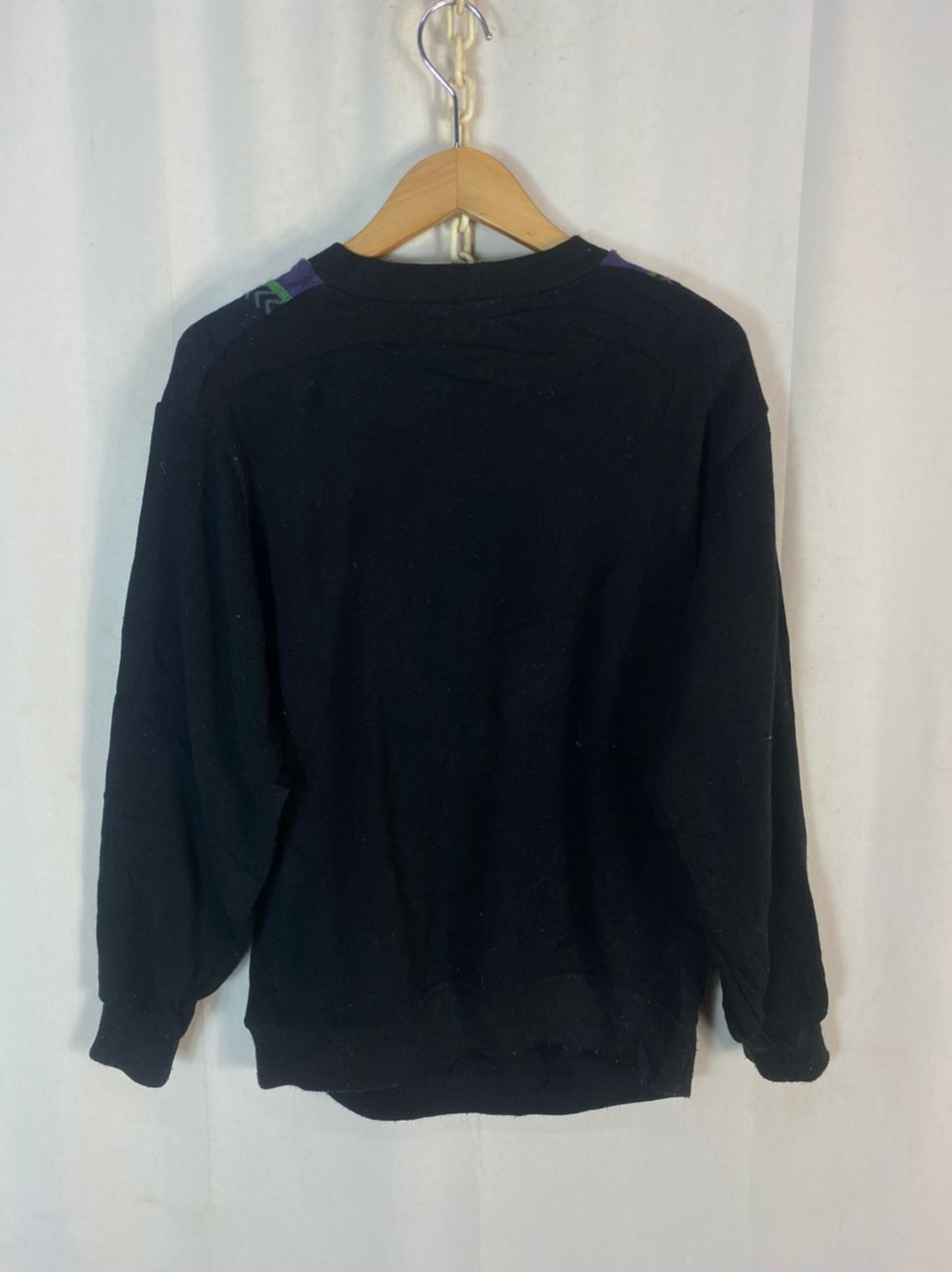 Japanese Brand × Vintage Vintage black bass knit sweatshirt Size US M / EU 48-50 / 2 - 8 Thumbnail