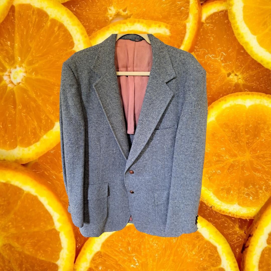 Other Vintage Don Douglas for Hess Blue Suit Jacket Size 46L Size 46R - 1 Thumbnail