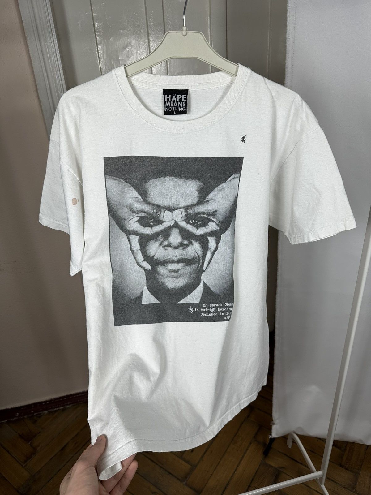 Hype Means Nothing Hype Means Nothing Obama Face T Shirt Size US L / EU 52-54 / 3 - 14 Thumbnail