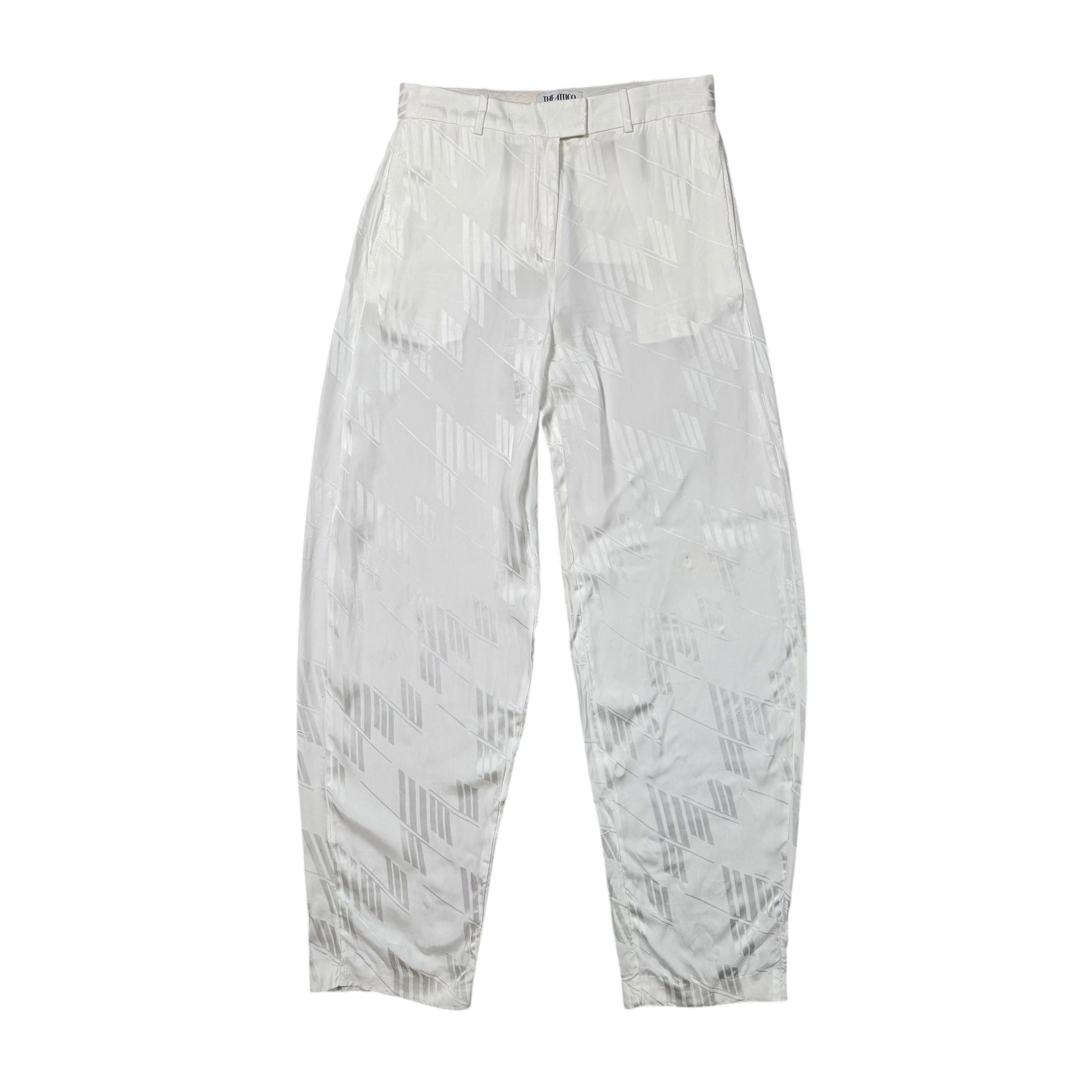 The Attico The Attico FW22 Jagger Monogram Jacquard Trousers Size 27" / US 4 / IT 40 - 1 Thumbnail