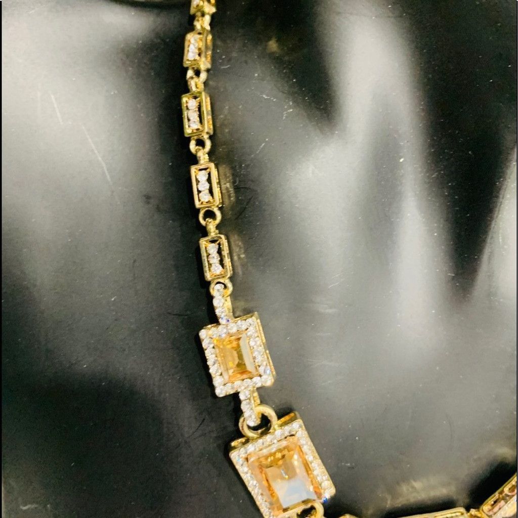 Other High Quality Gold jewelry set with Amber stones Size ONE SIZE - 4 Thumbnail