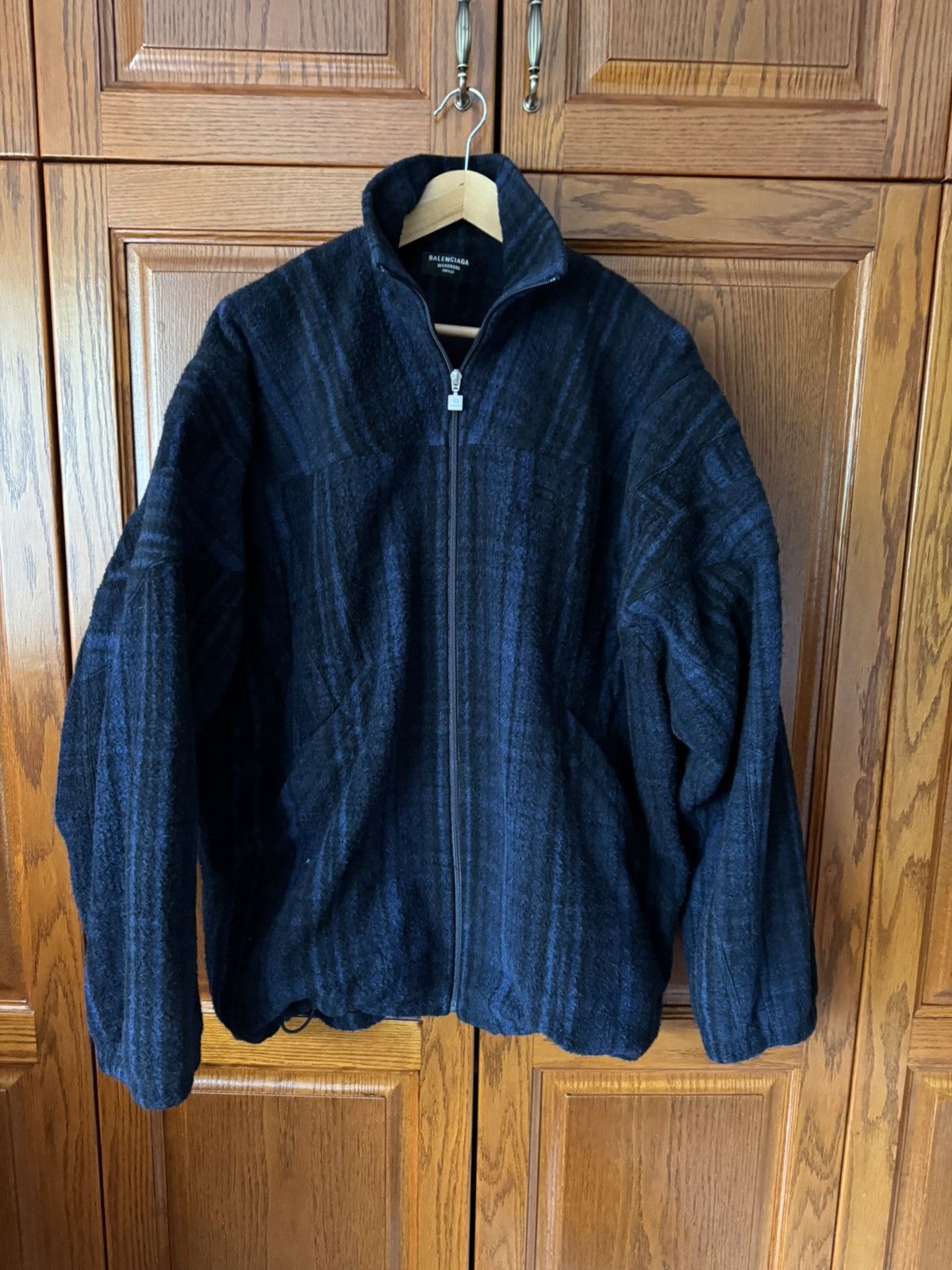 Balenciaga Balenciaga Sporty B Plaid Fleece Jacket Size US M / EU 48-50 / 2 - 1 Thumbnail