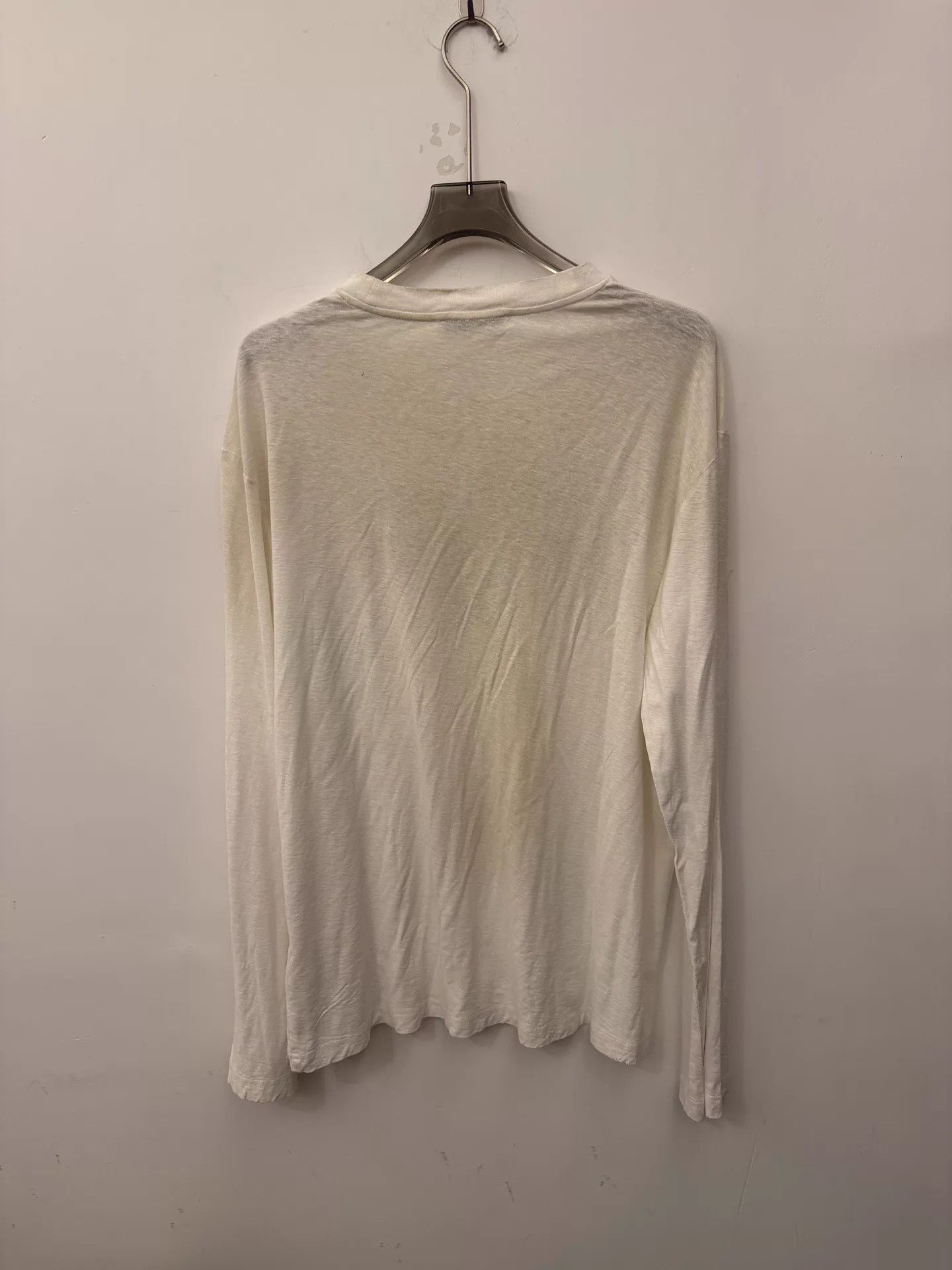 Acne Studios Acne 1996 Logo Print Crew LS Tee Gray White M New Size US M / EU 48-50 / 2 - 3 Thumbnail