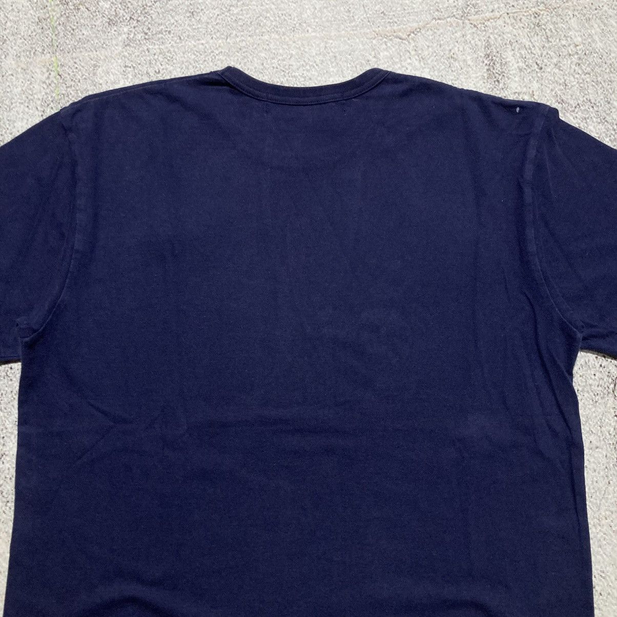 Comme des Garcons PLAY 🇯🇵AD 2019 Comme Des Garcons Play Double Heart Patch Tee Navy Size US M / EU 48-50 / 2 - 11 Thumbnail