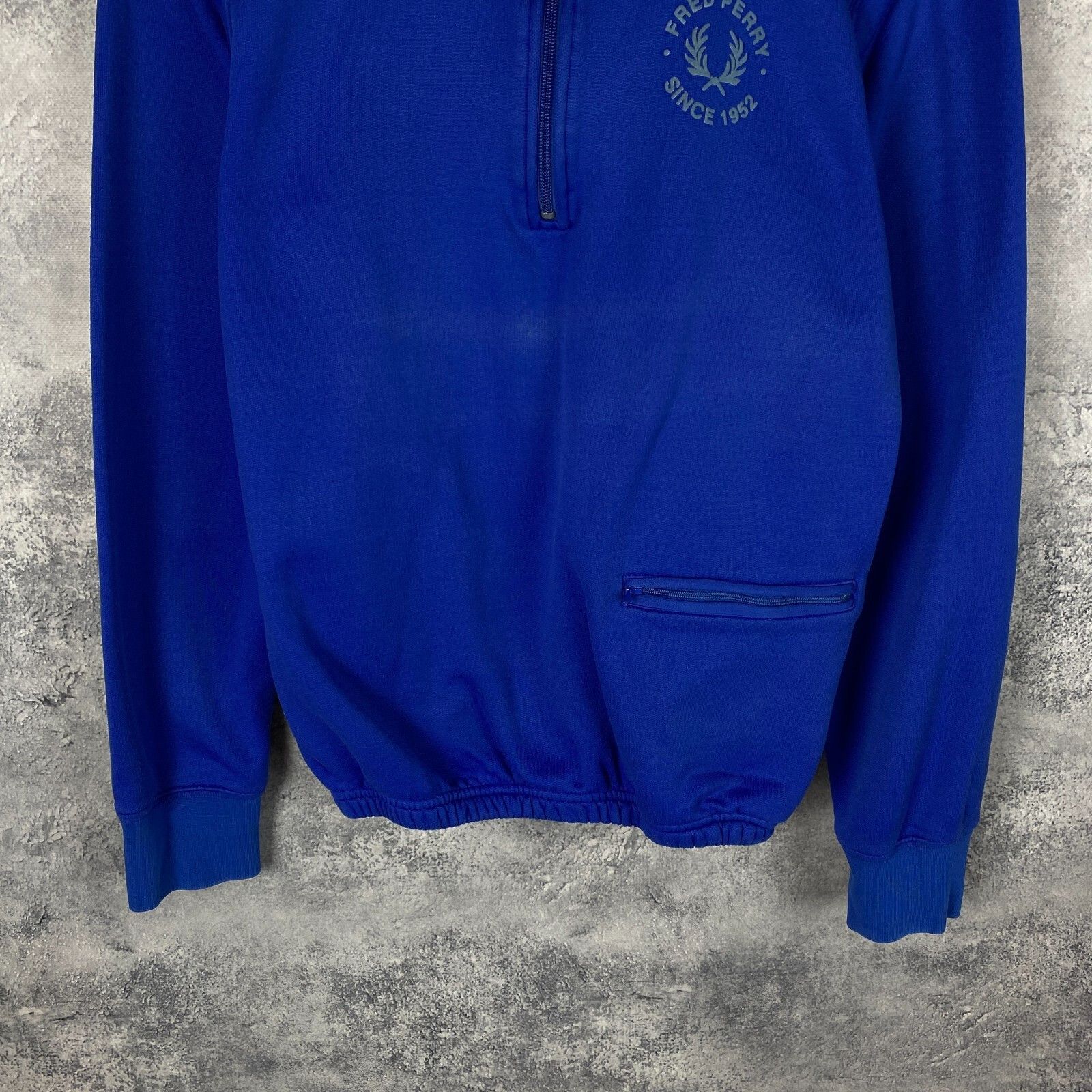 Fred Perry Fred Perry 1/3 Zip Sweatshirt Men's Size M Blue Long Sleeve` Size US M / EU 48-50 / 2 - 3 Thumbnail