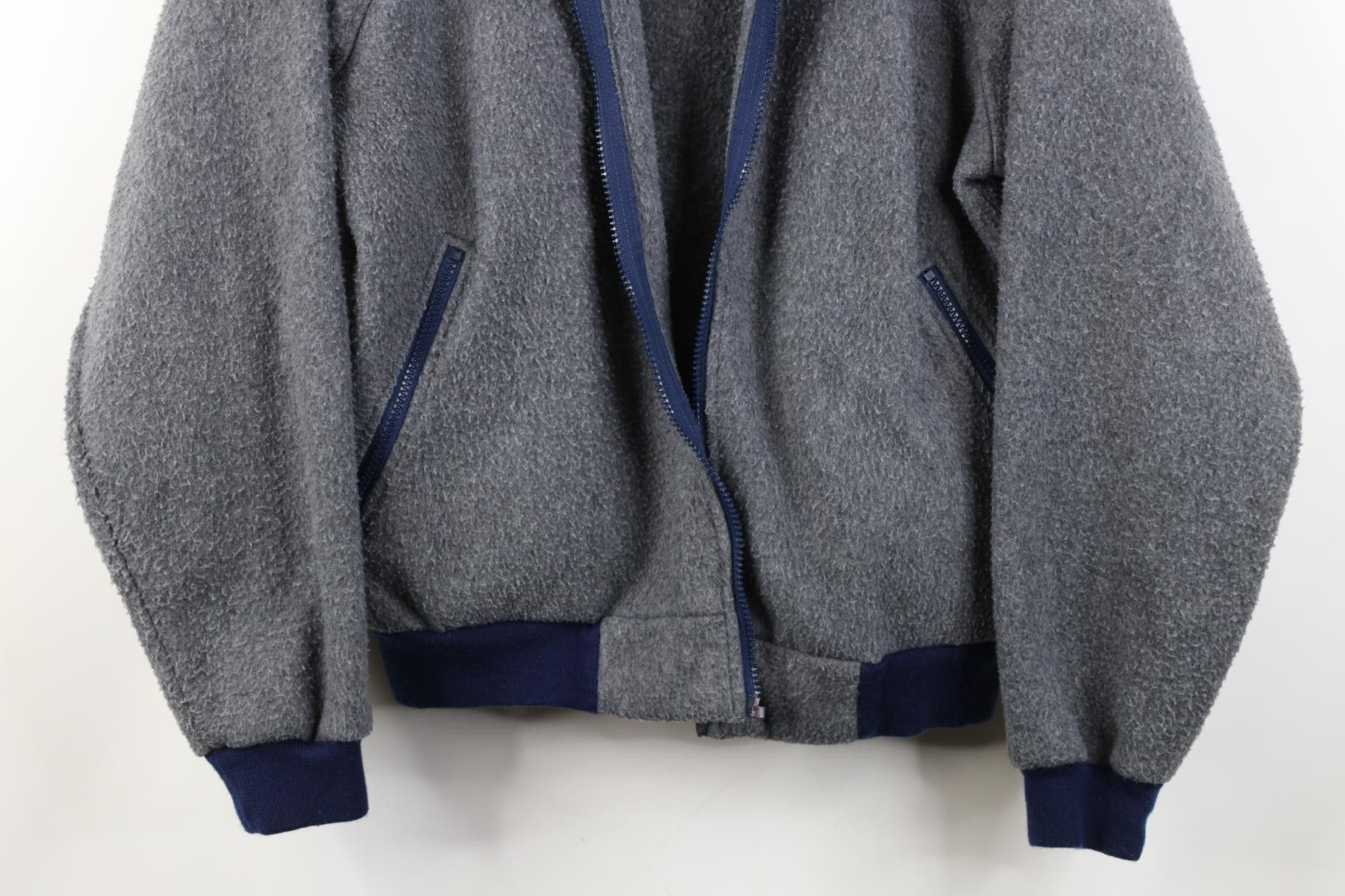 Vintage AS IS Vintage 90s OshKosh B'Gosh Fleece Jacket Gray Blue Size US M / EU 48-50 / 2 - 3 Thumbnail