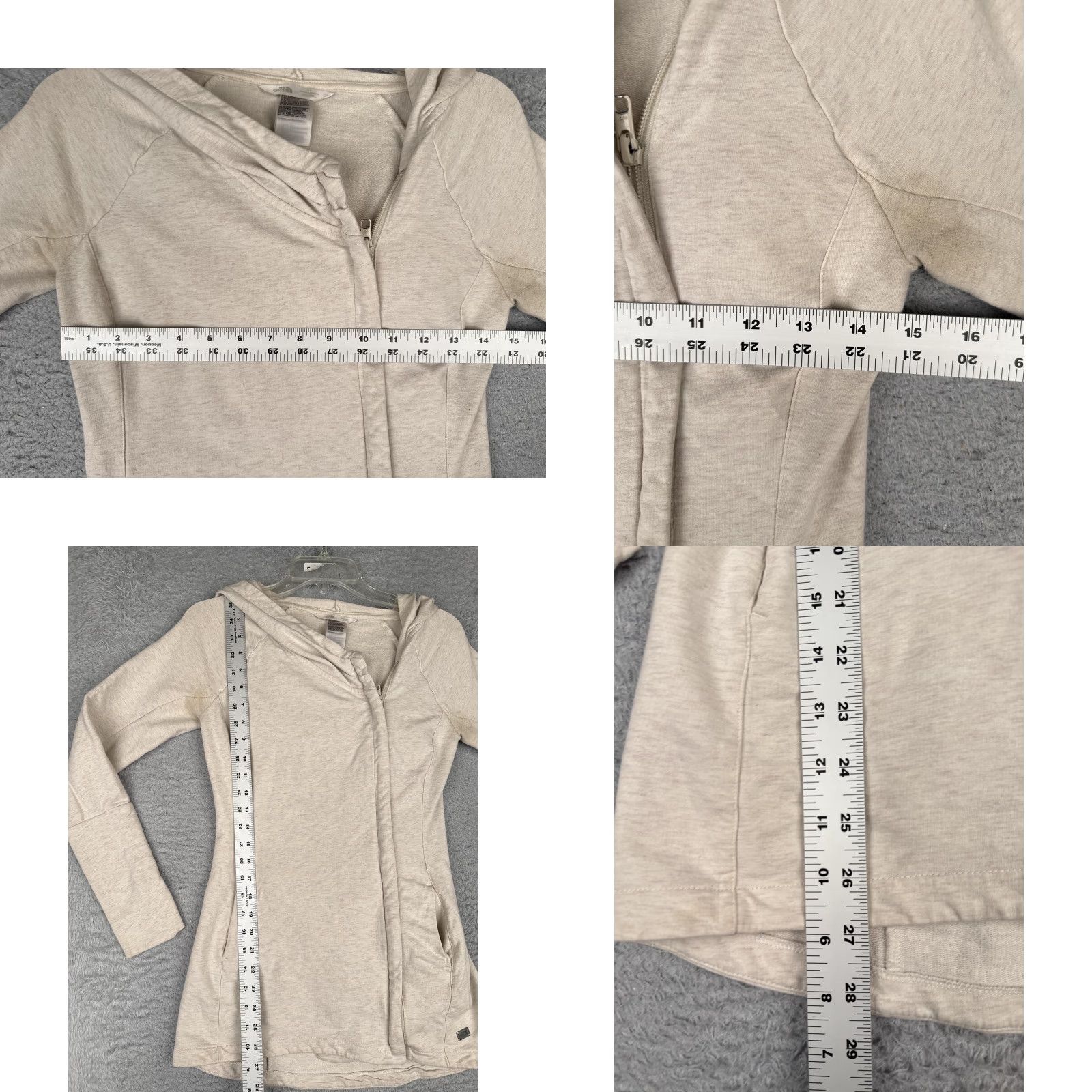 The North Face The North Face Hoodie Womens S Beige Full Zip Cardigan Thumbhole Jacket Top Size S / US 4 / IT 40 - 8 Thumbnail