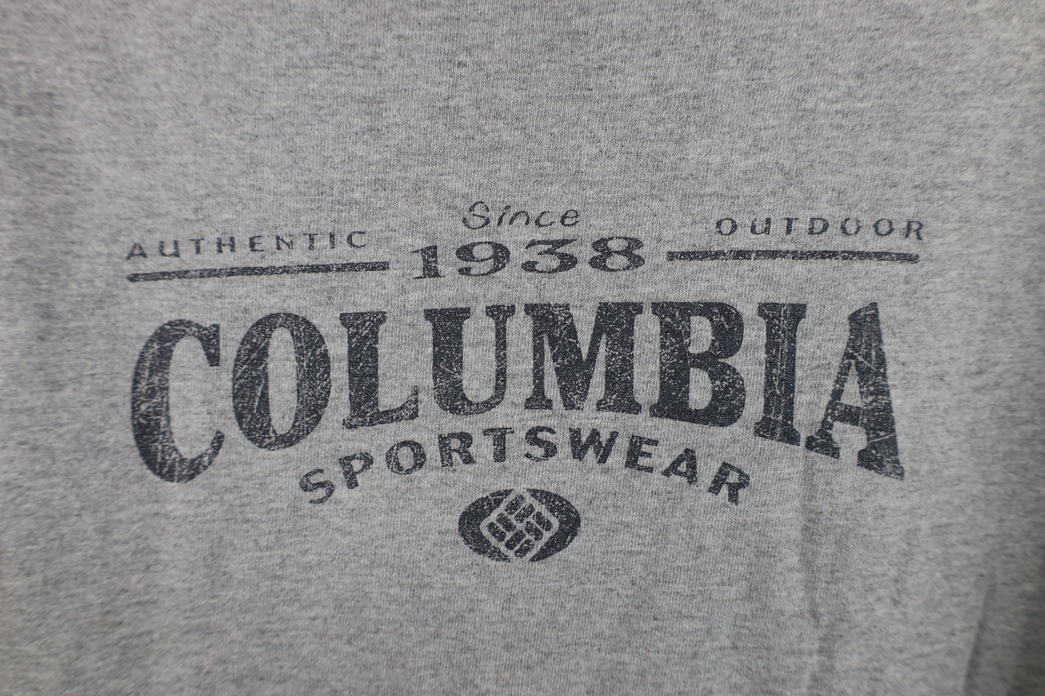 Columbia Vintage Columbia Spell Out Long Sleeve T-Shirt Heather Gray Size US L / EU 52-54 / 3 - 4 Thumbnail