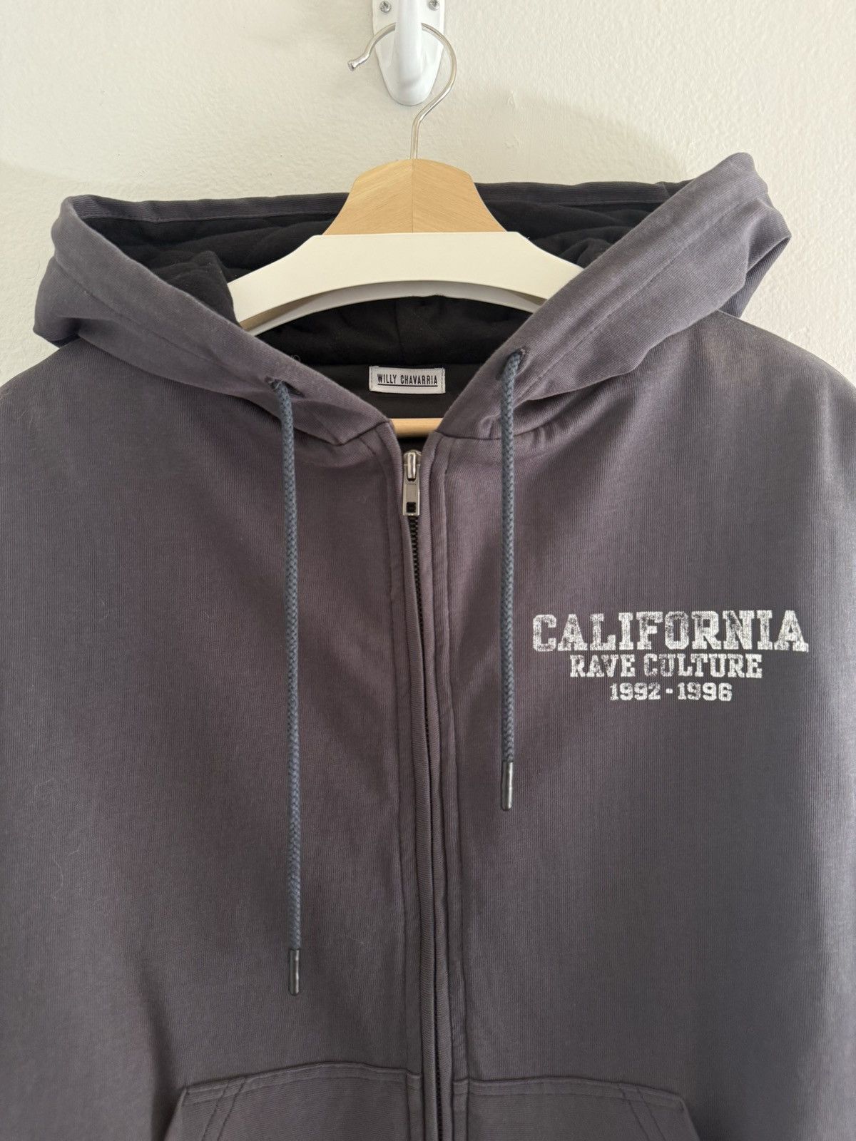 Willy Chavarria JAPAN EXCLUSIVE Rave Culture Lined Padded Bomber Zip Hoodie Size US M / EU 48-50 / 2 - 9 Thumbnail