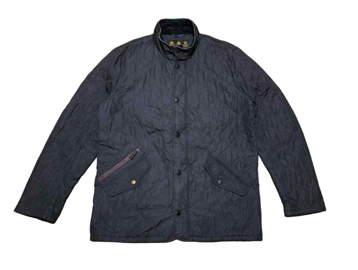 Barbour × Japanese Brand Barbour Quilted Zipper Button Jacket Sunfaded Size US M / EU 48-50 / 2 - 1 Thumbnail