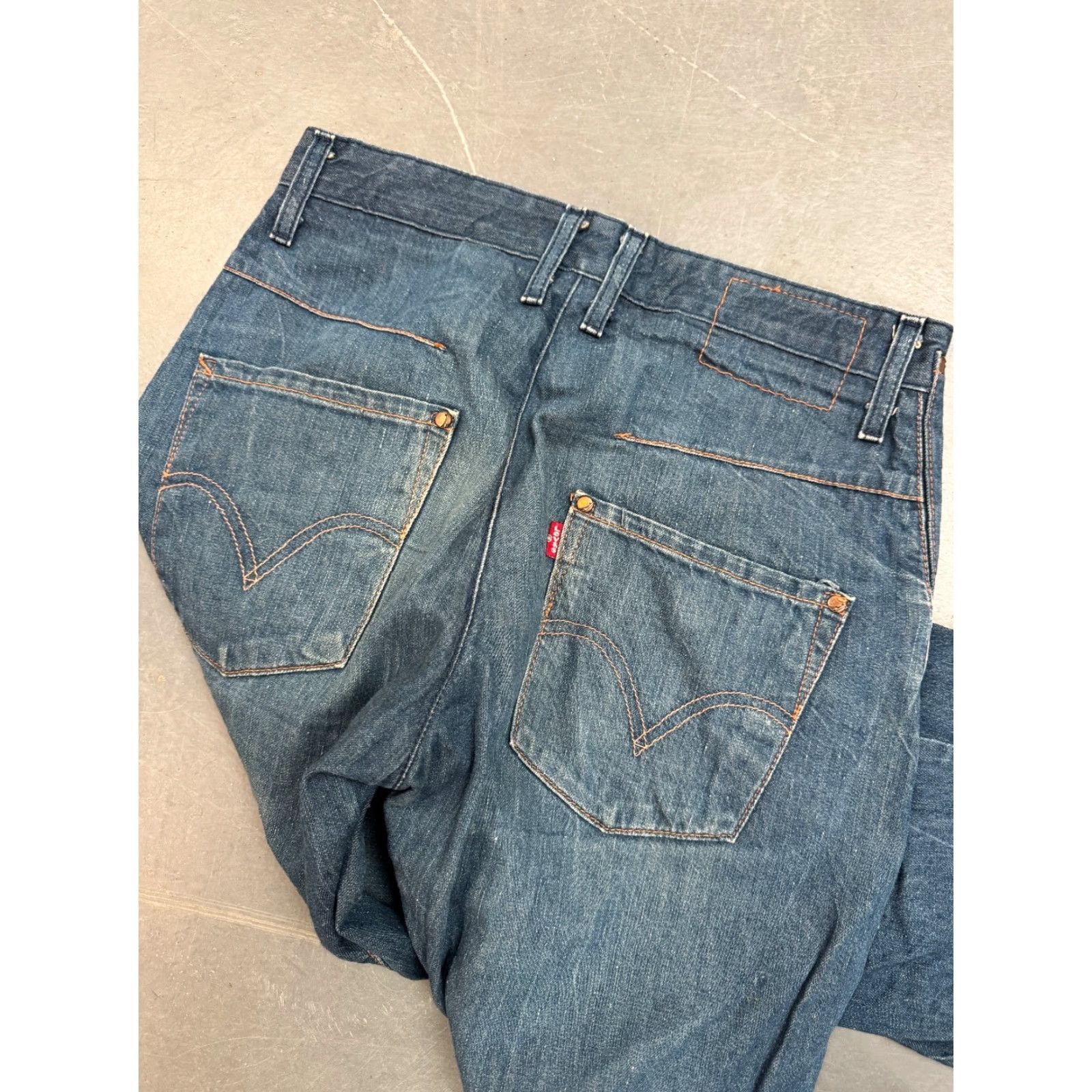 Levi's VINTAGE Levi’s Engineered Jeans Twisted Wide-Leg Denim Jeans W30 L30 Blue 90s Mens Size US 30 / EU 46 - 3 Thumbnail