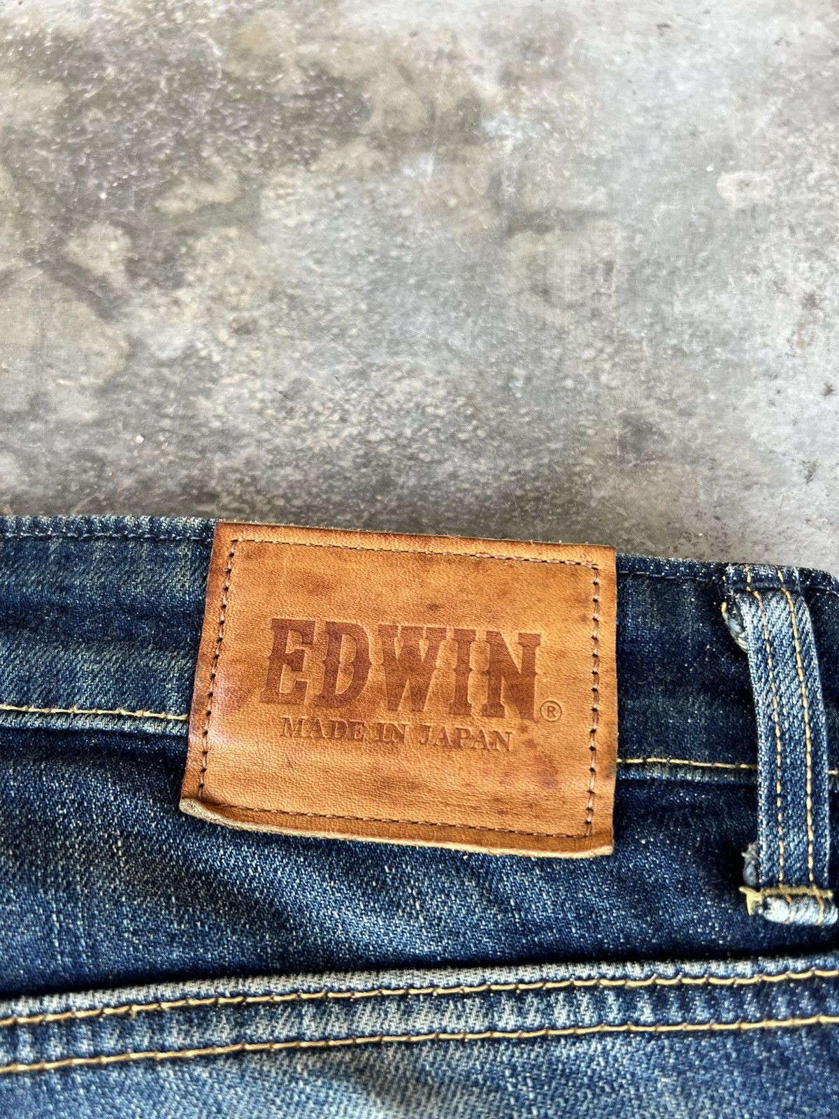 If Six Was Nine Vintage Edwin Made In Japan Distress Jeans Size US 34 / EU 50 - 19 Thumbnail