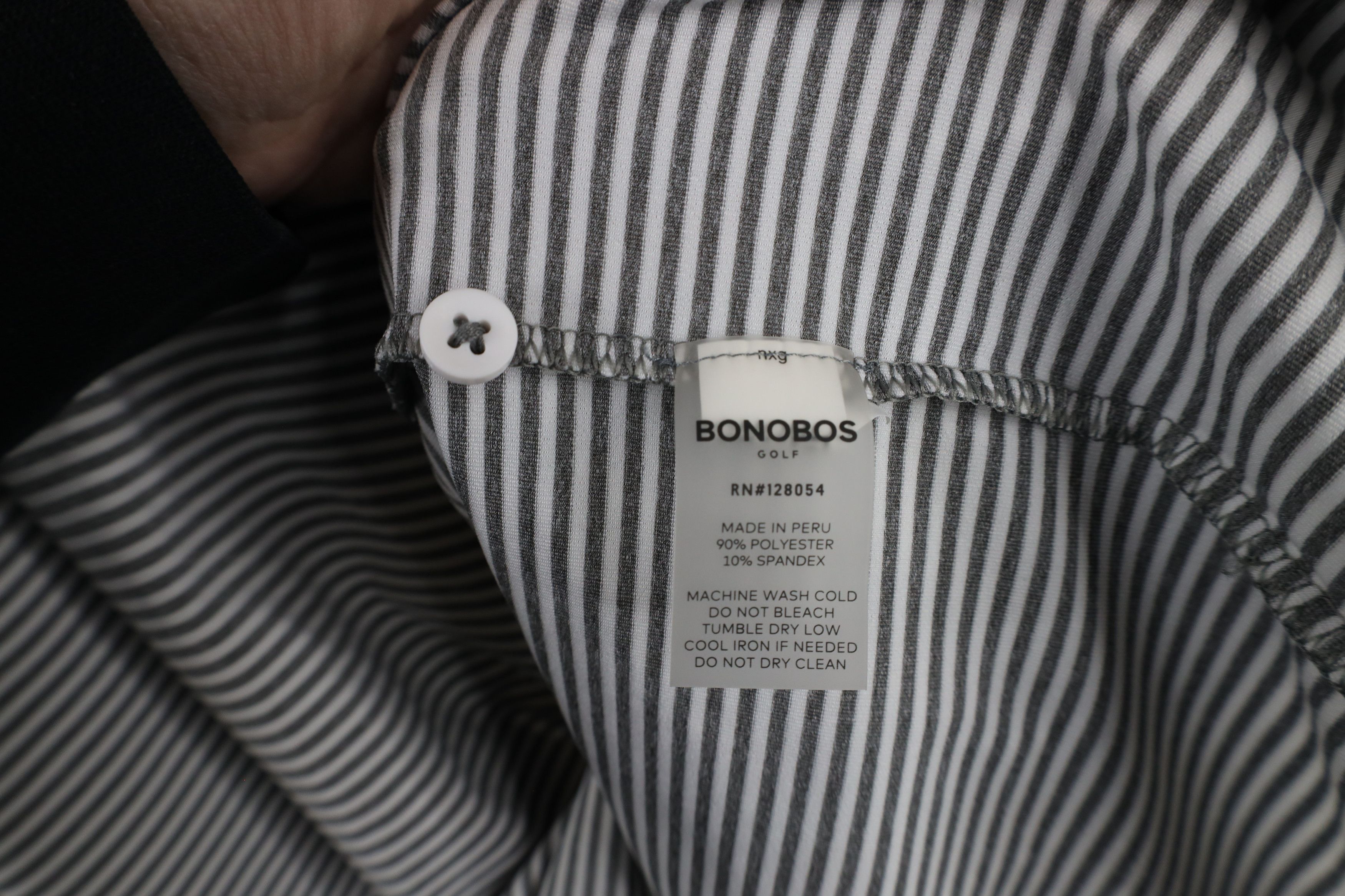 Bonobos × Vintage Bonobos Fit Stretch Striped Collared Golf Polo Shirt Gray Size US XXL / EU 58 / 5 - 6 Thumbnail