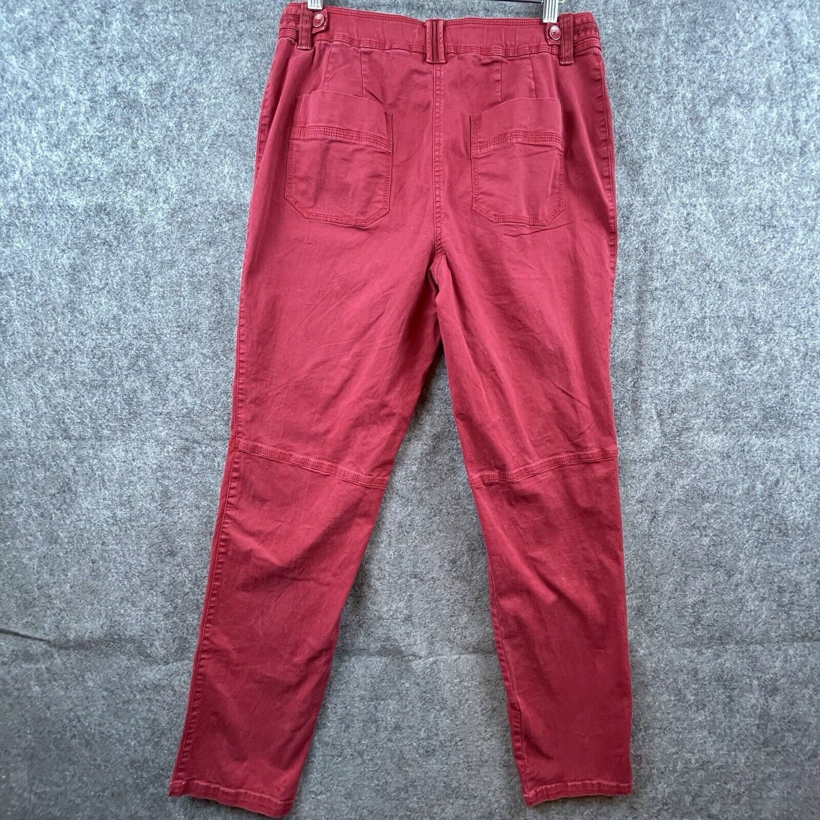 Chicos Chico's Pants Womens 1 Small Red Straight Casual Workwear Size 30" / US 8 / IT 44 - 2 Thumbnail