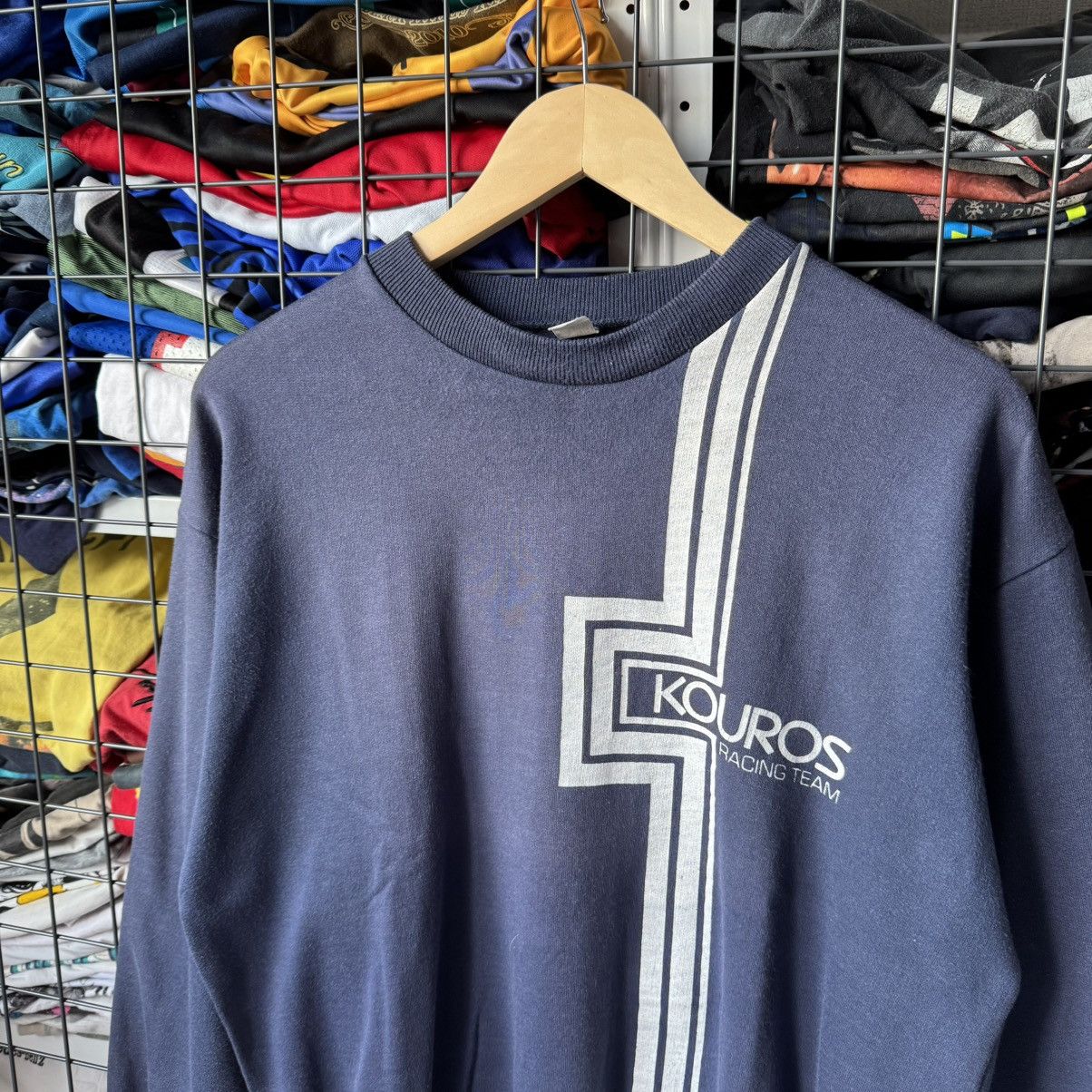 Mercedes-Benz Vintage 1987 YSL Kouros Racing Mercedes LeMans Sweatshirt Size US L / EU 52-54 / 3 - 4 Thumbnail