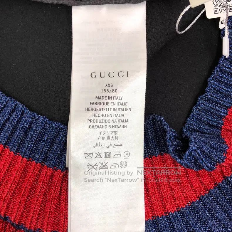 Gucci Gucci Black one arrow through the heart diamond print cott Size XXS / US 00 / IT 34 - 8 Thumbnail