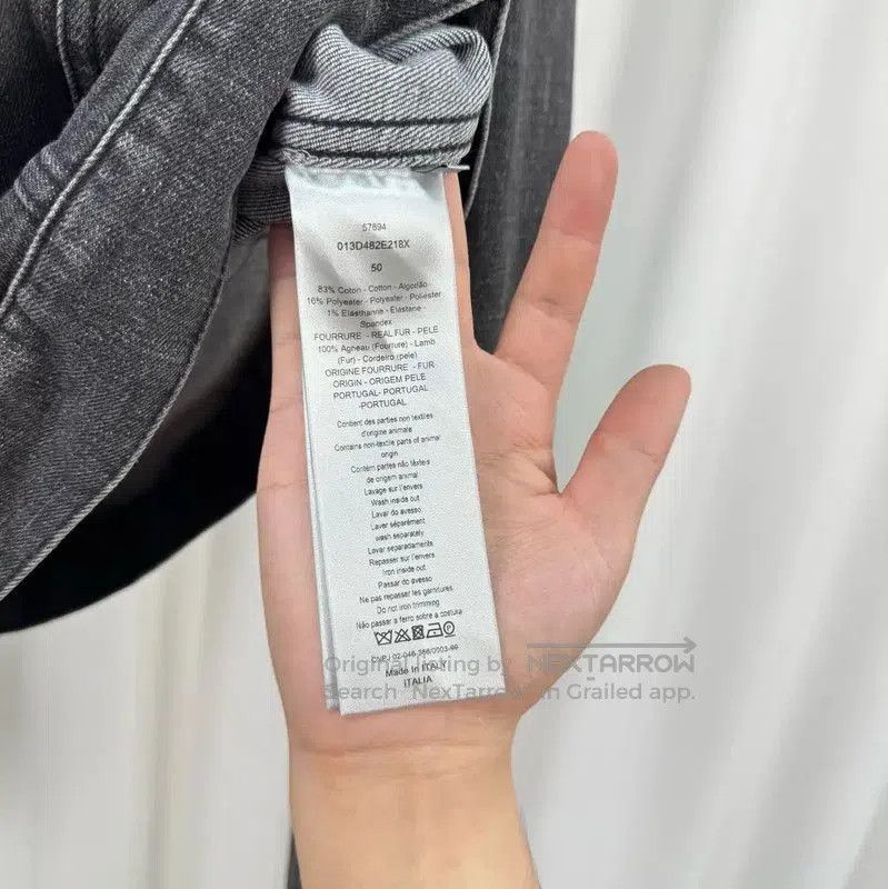 Dior Dior Men's Black Grey Denim Jacket . Size US L / EU 52-54 / 3 - 6 Thumbnail