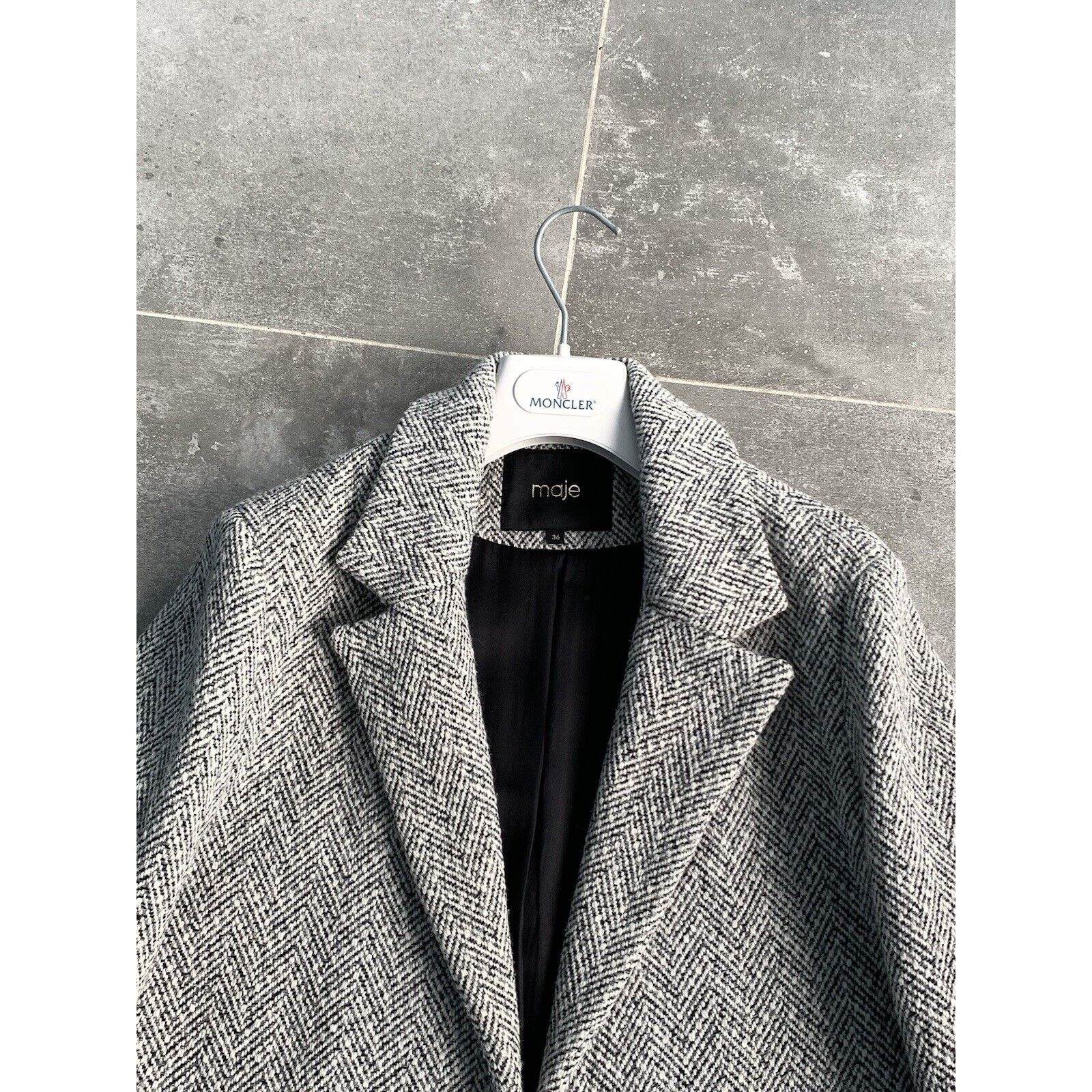 Designer × Maje Women's MAJE Wool Trench Coat Jacket EU 36 UK 8 US 4 IT 40 S Size S / US 4 / IT 40 - 4 Thumbnail