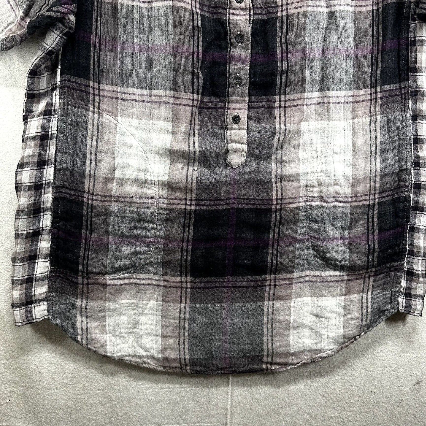 French Connection French Connection Women Plaid Shirt Extra Large XL Soft Pockets Size L / US 10 / IT 46 - 5 Thumbnail