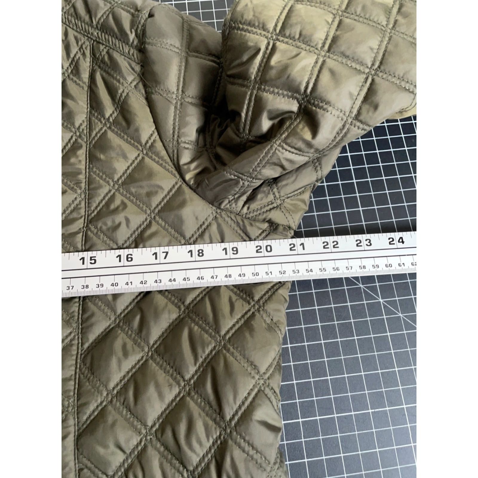 Lucky Brand Lucky Brand Bomber Jacket Women Adult Medium Army Green Quilted Full Zip Pockets 90s Army Style Size M / US 6-8 / IT 42-44 - 5 Thumbnail