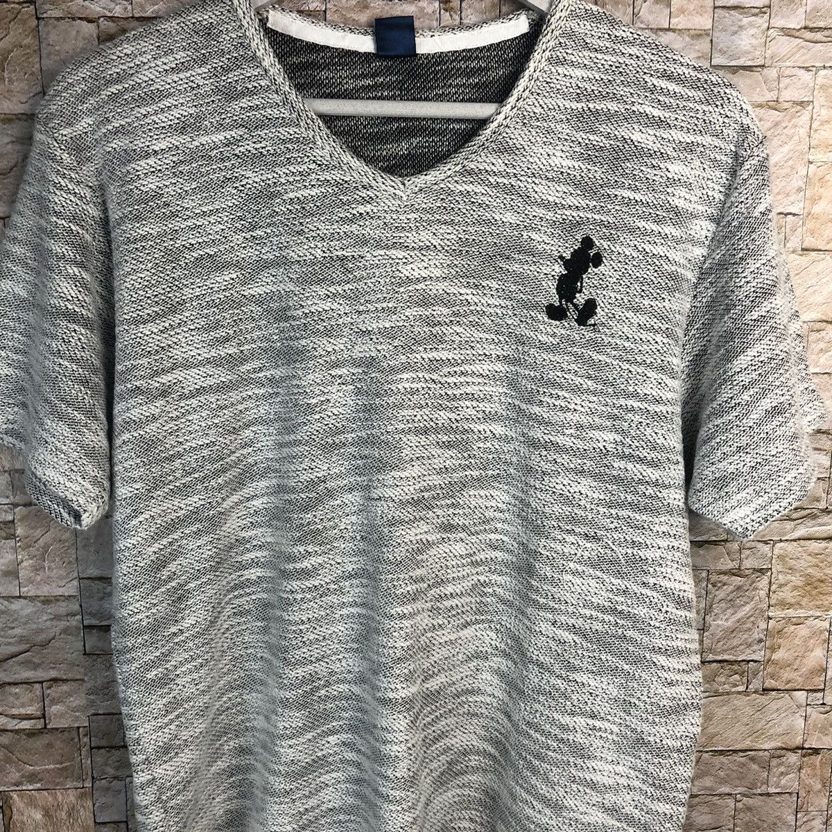 Disney Disney Mickey Mouse 23 Grey knitwear T-Shirt #A175 Size US M / EU 48-50 / 2 - 7 Thumbnail
