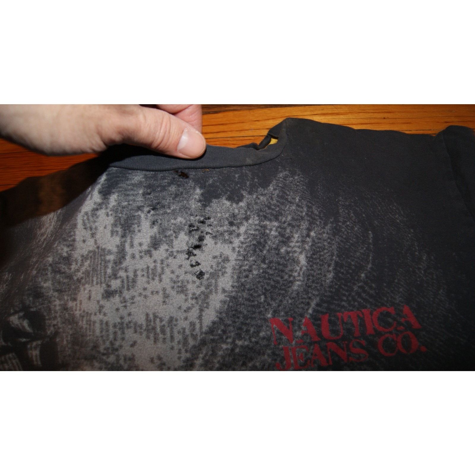 Nautica VTG Nautica Jeans AOP Piarate Ship Affliction XL TShirt Size US XL / EU 56 / 4 - 8 Thumbnail