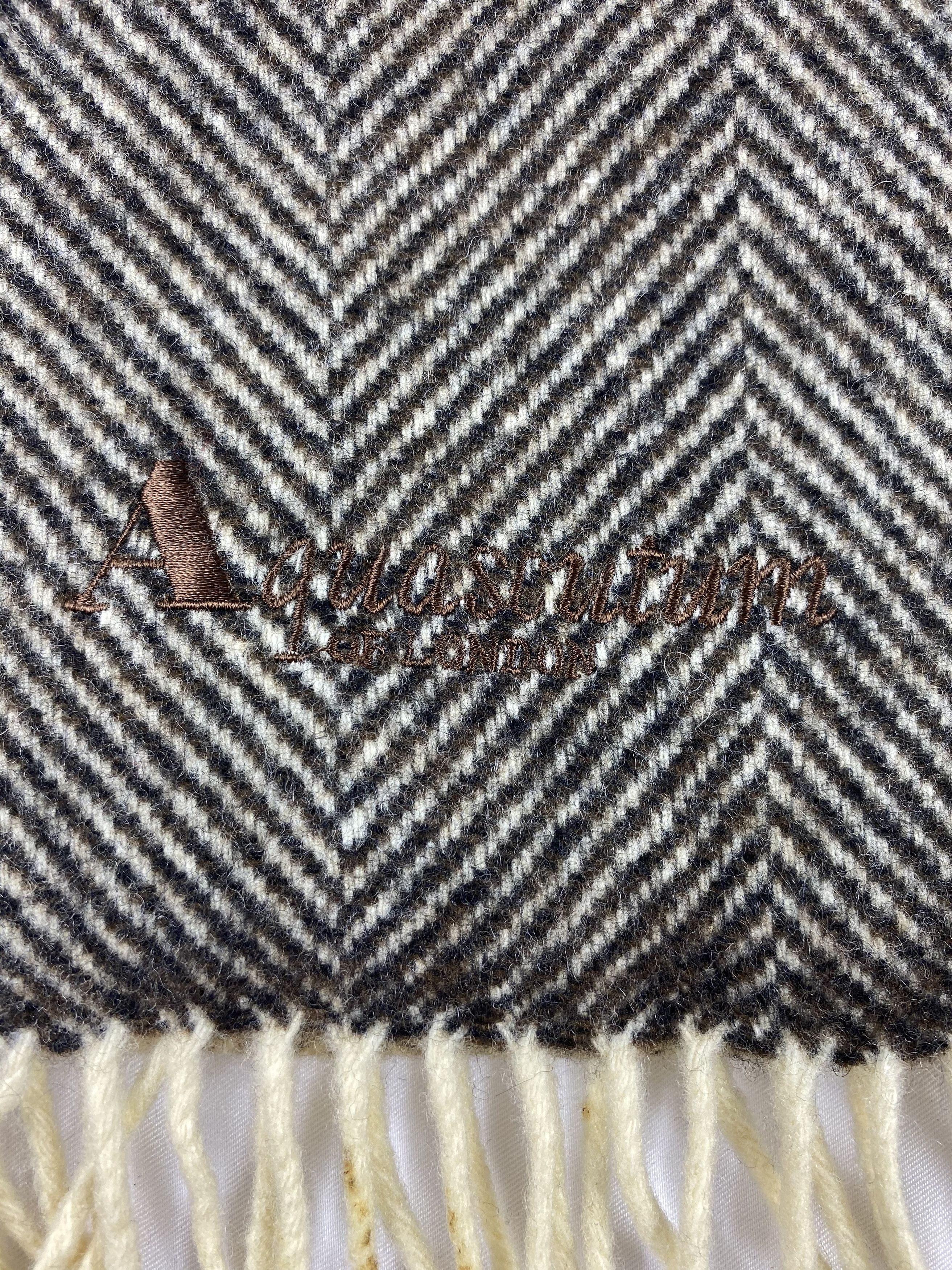 Aquascutum Aquasqutum Wool Scarf / Muffler / Neckwear SS124 Size ONE SIZE - 5 Thumbnail