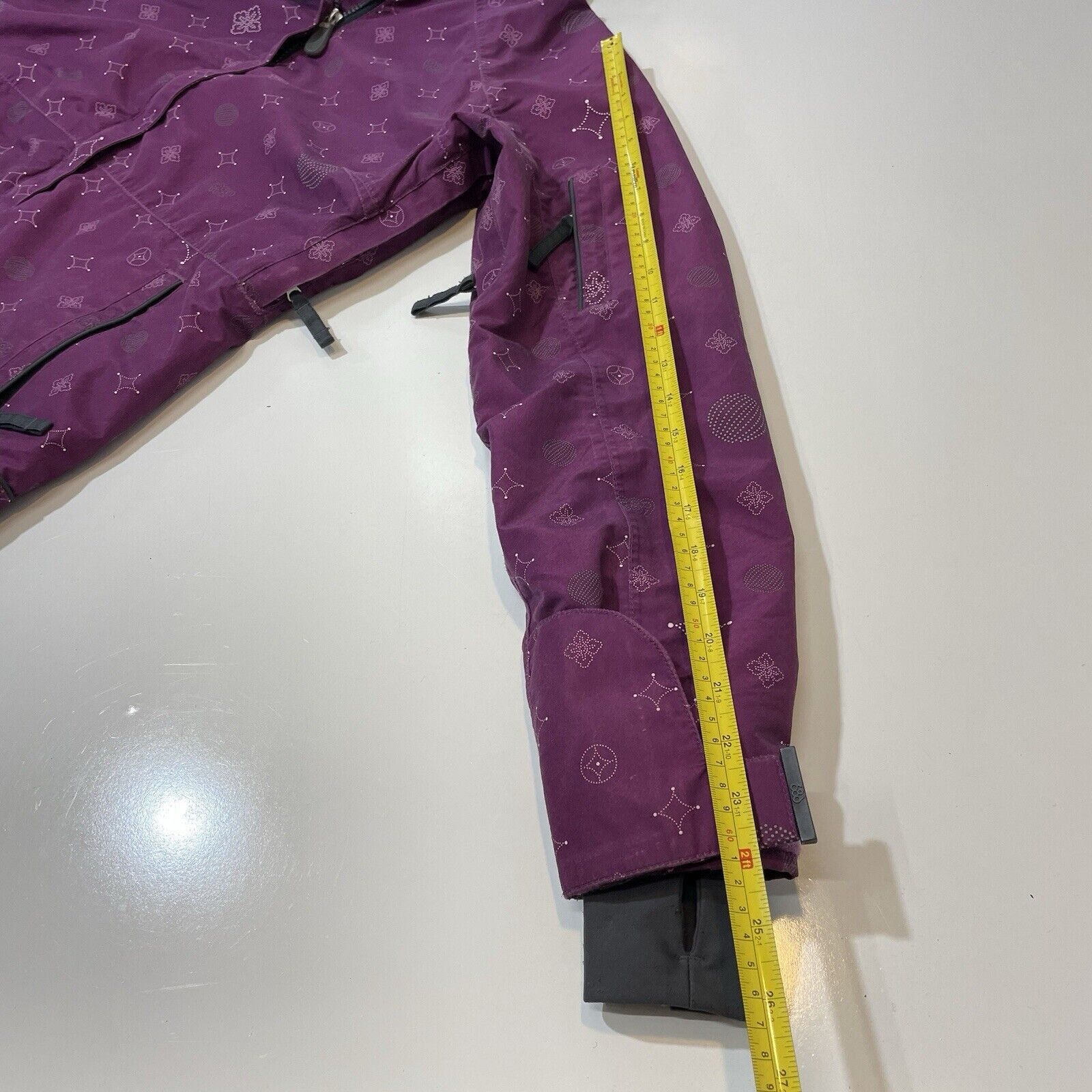 686 686 Athena Snowboard Ski Winter Jacket Plum Geometric XS Size XS / US 0-2 / IT 36-38 - 7 Thumbnail
