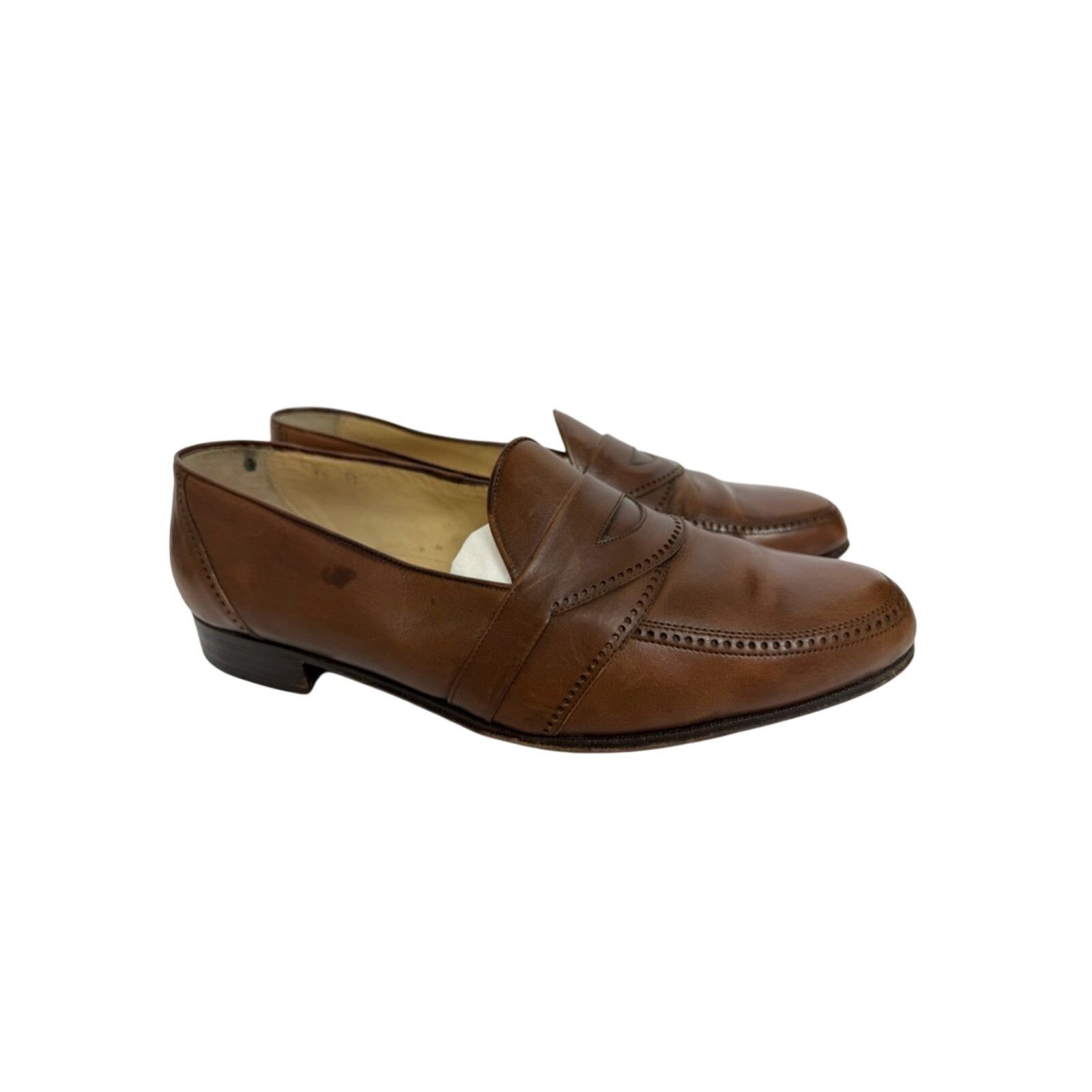 Bloomingdale's The Men's Store at Bloomingdale's Handmade Penny Loafers Size US 11 / EU 44 - 7 Thumbnail